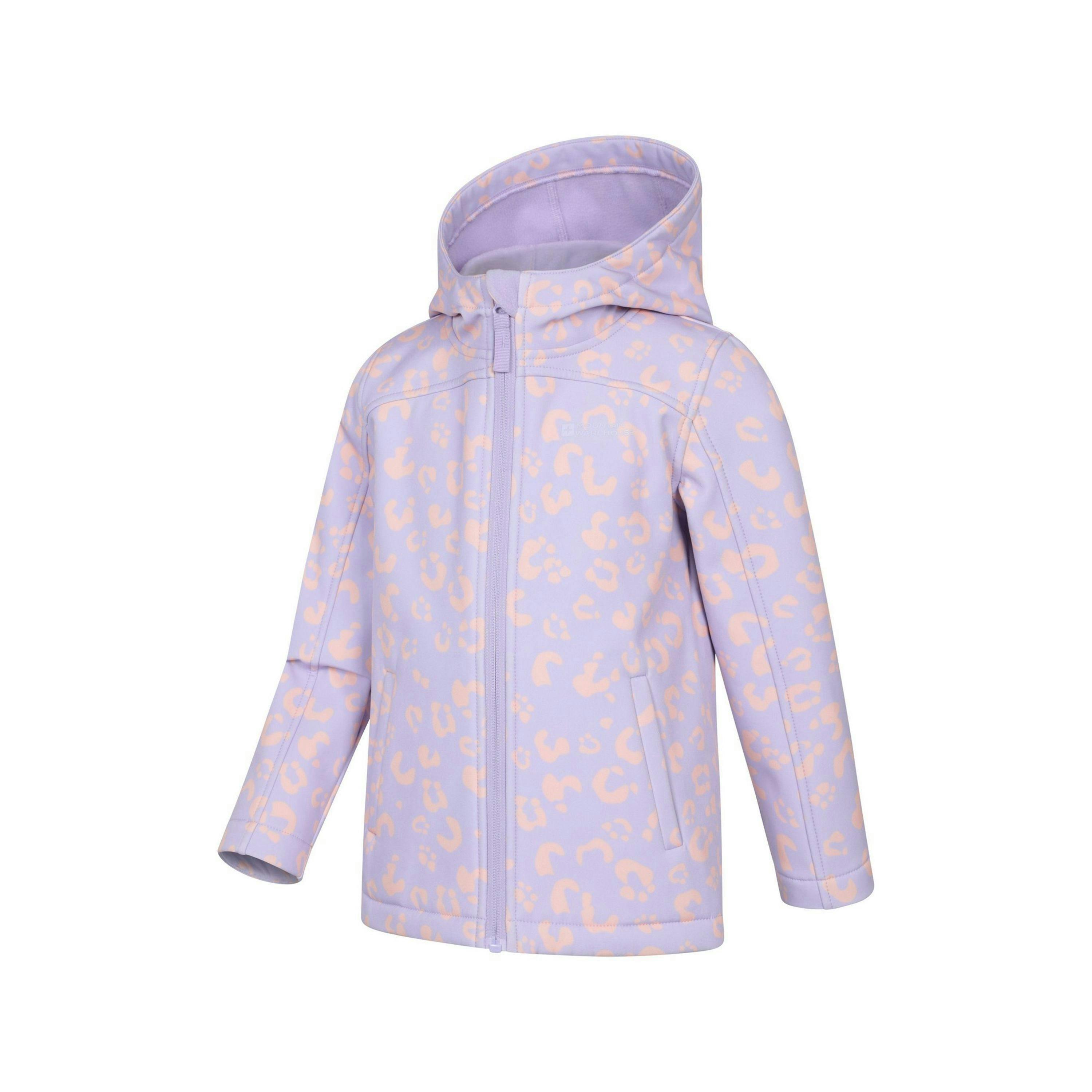 Mountain Warehouse Childrens/Kids Exodus Printed Water Resistant Soft Shell Jacket , view 4 of 4