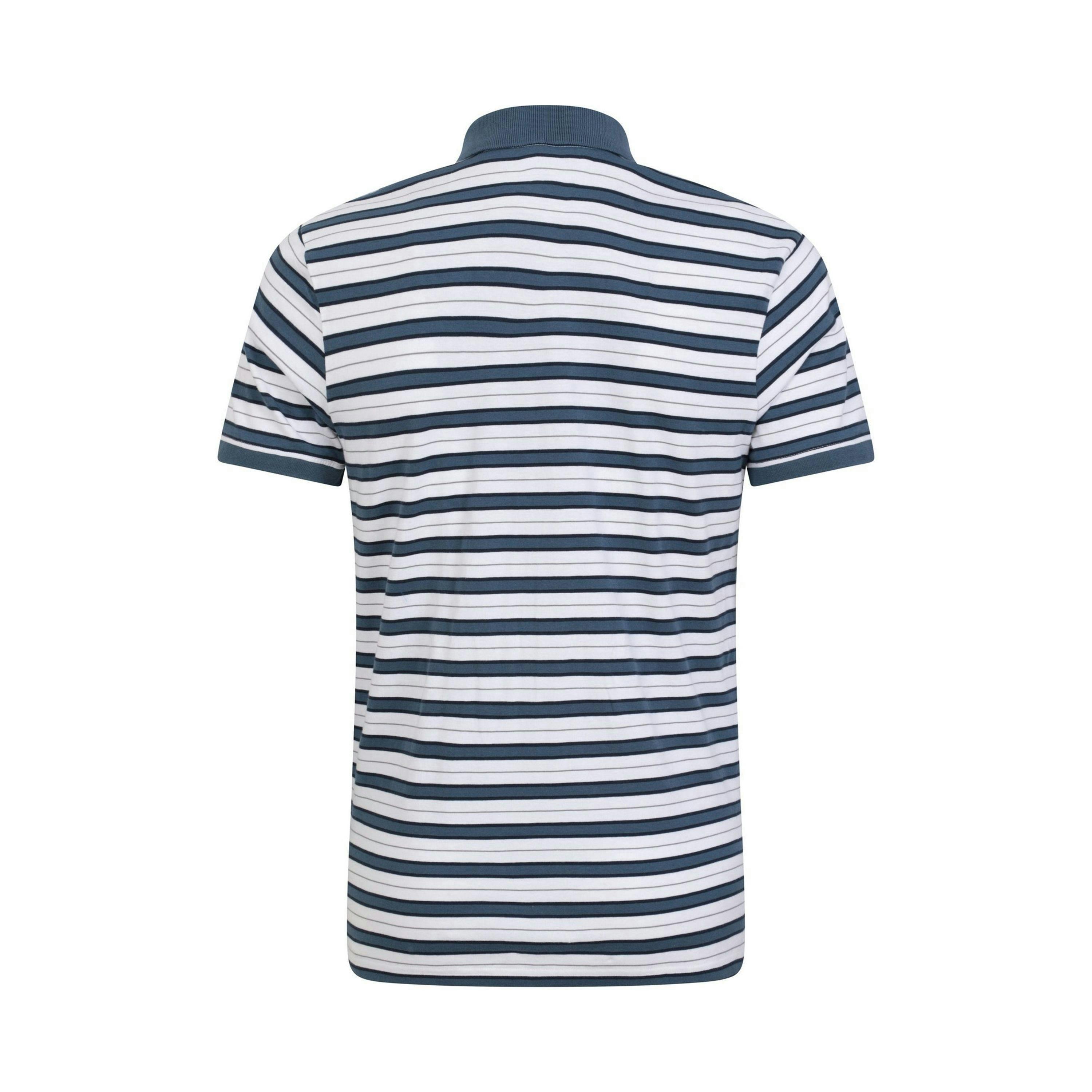 Mountain Warehouse Mens Wren Stripe Cotton Polo Shirt , view 2 of 4