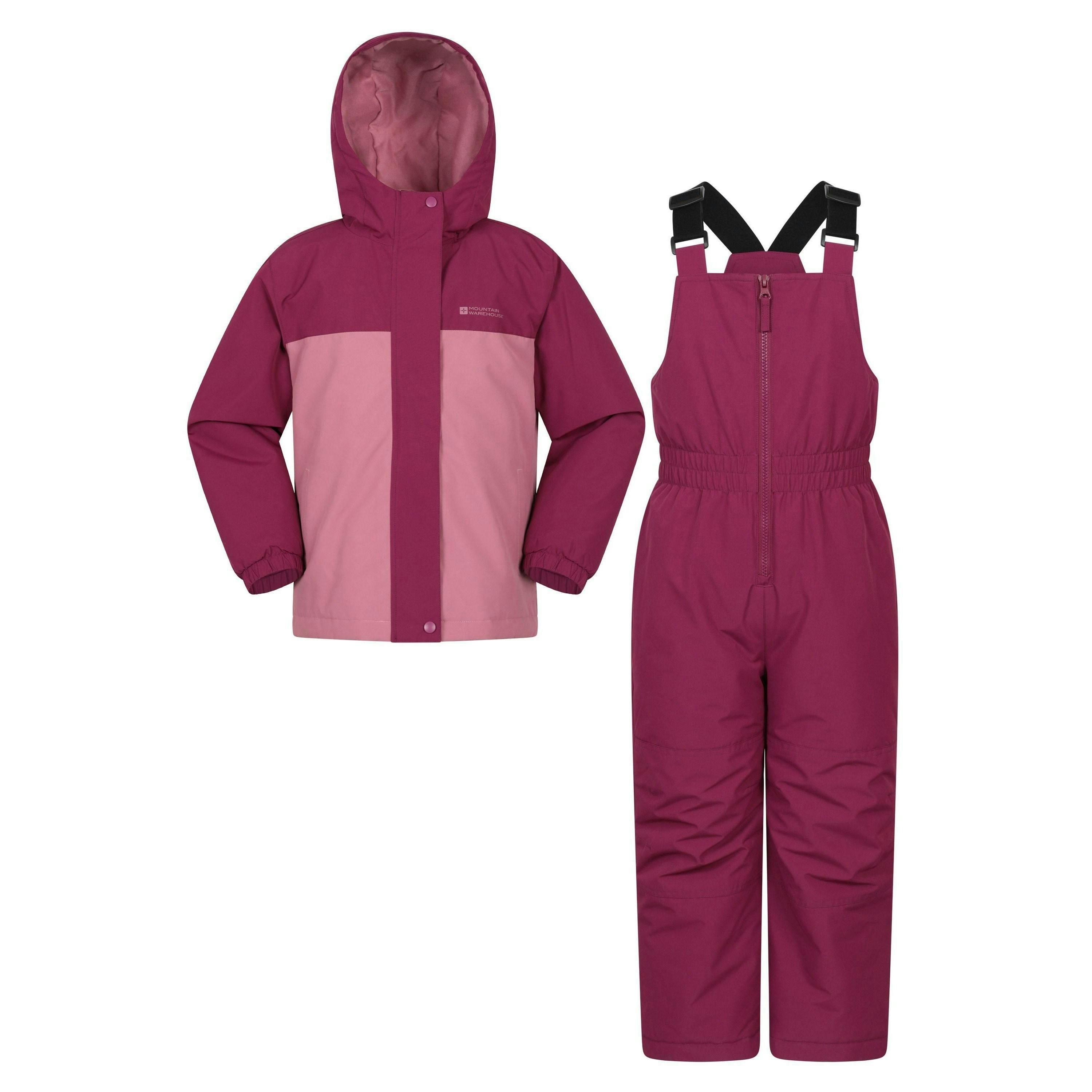 Mountain Warehouse Childrens/Kids Polar Zone Printed Jacket & Salopettes Set , view 3 of 6