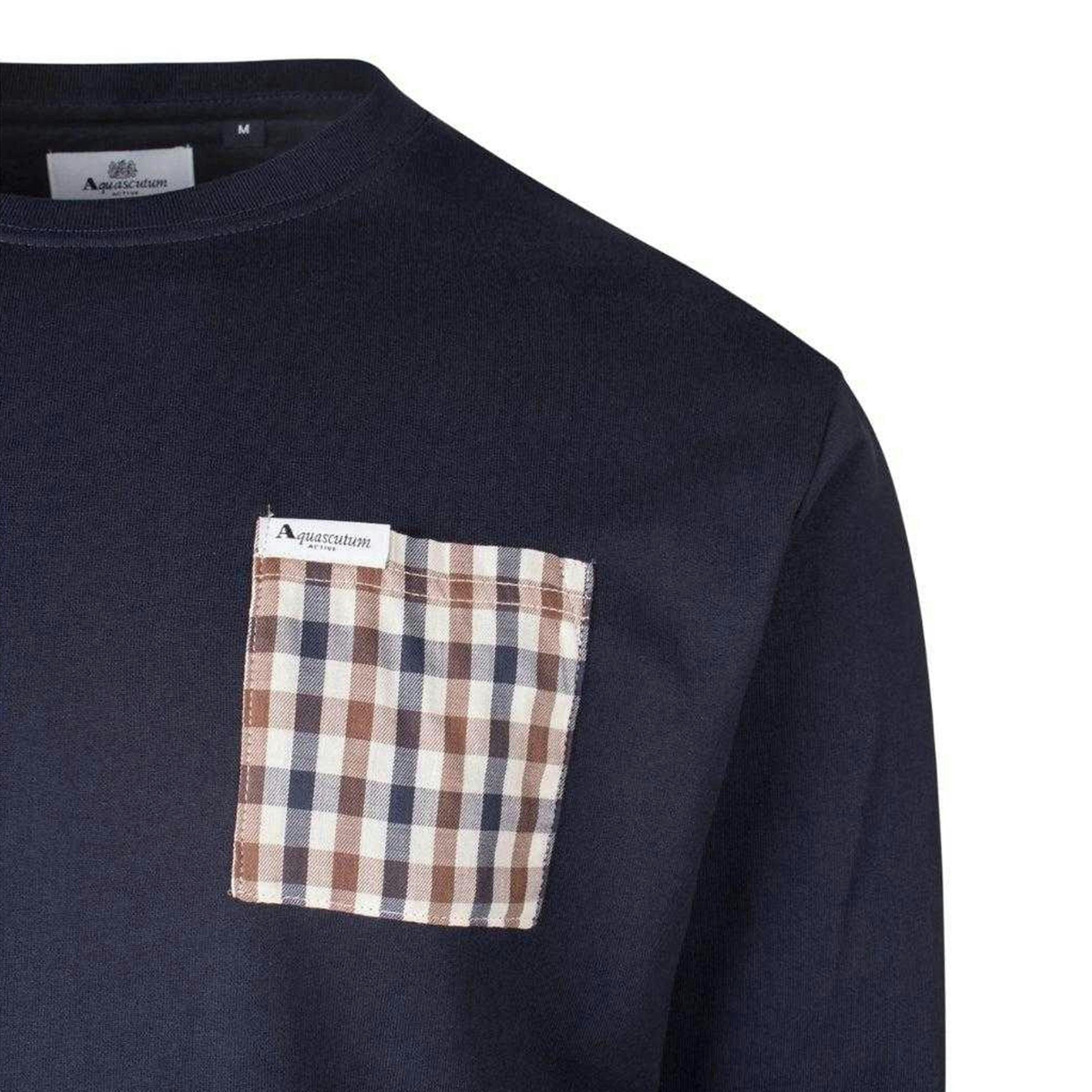 Aquascutum Unisex Adult Active Iconic Pocket Sweatshirt , view 3 of 3