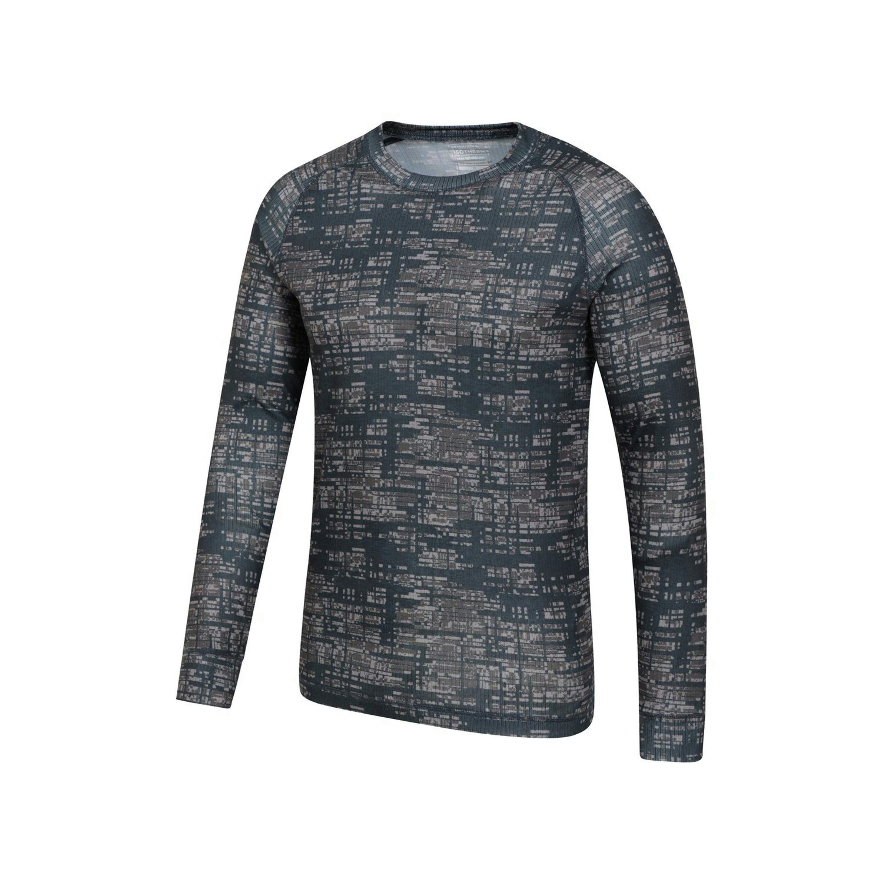 Mountain Warehouse Mens Talus Printed Long-Sleeved Thermal Top , view 2 of 5