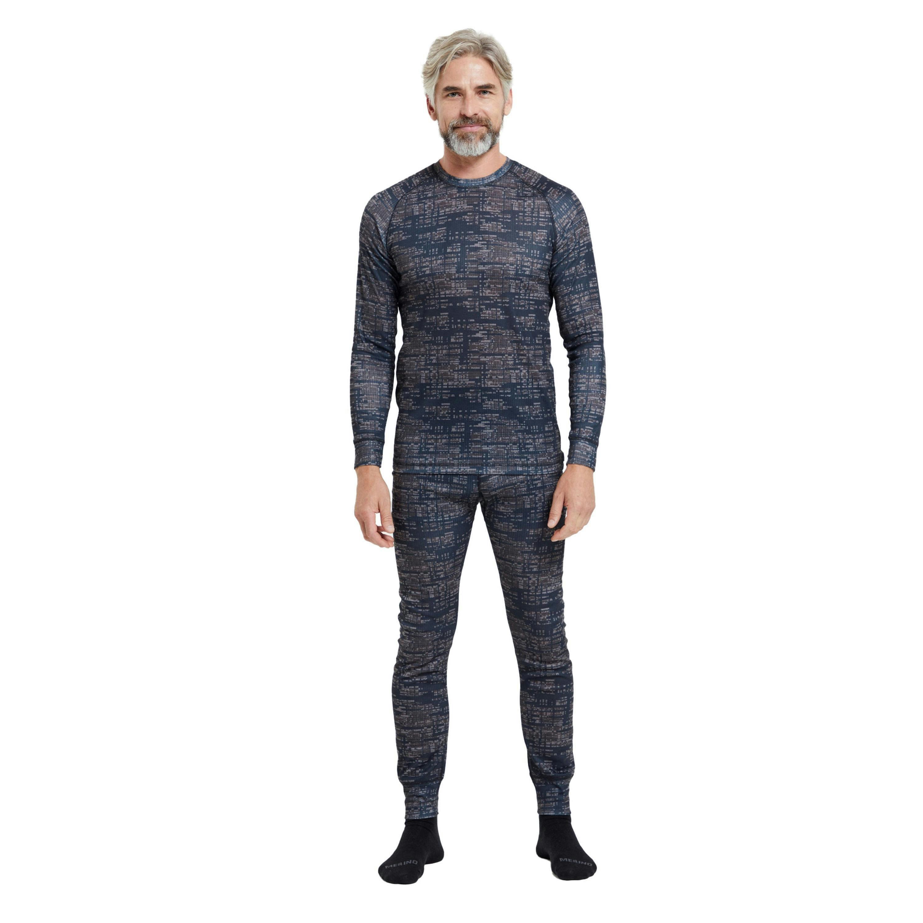 Mountain Warehouse Mens Talus Printed Long-Sleeved Thermal Top , view 5 of 5