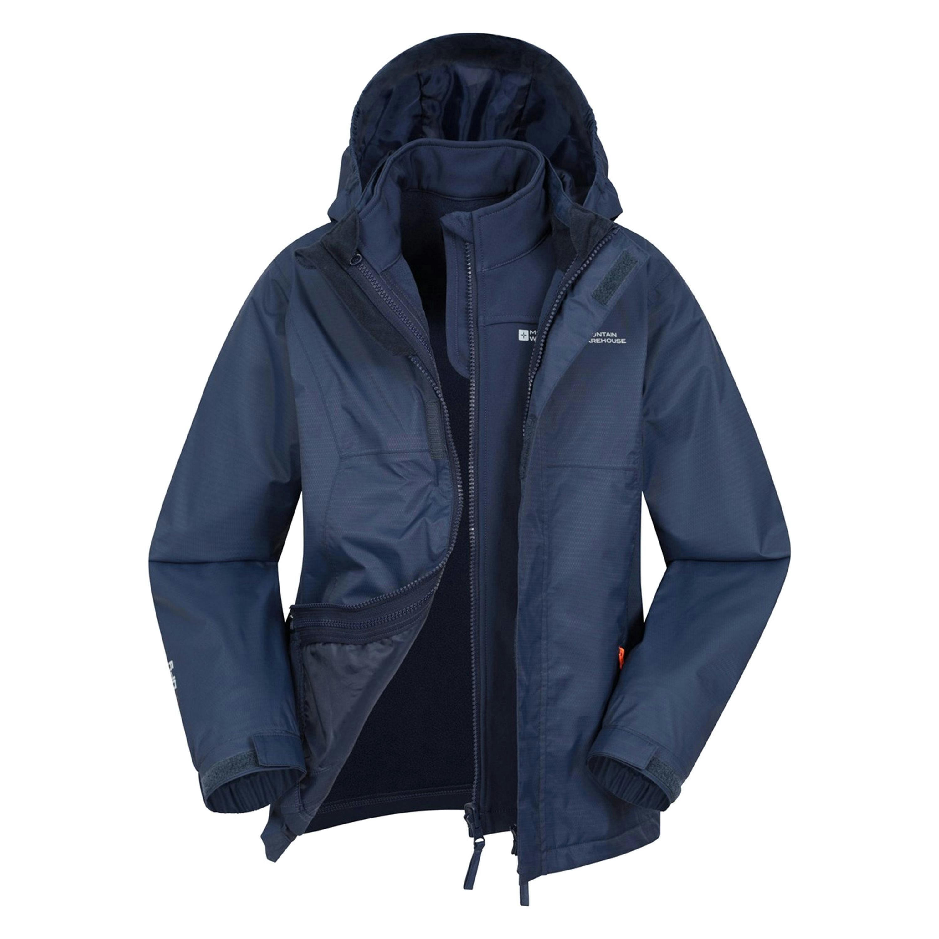 Mountain Warehouse Childrens/Kids Bracken Extreme 3 In 1 Waterproof Jacket , view 3 of 5