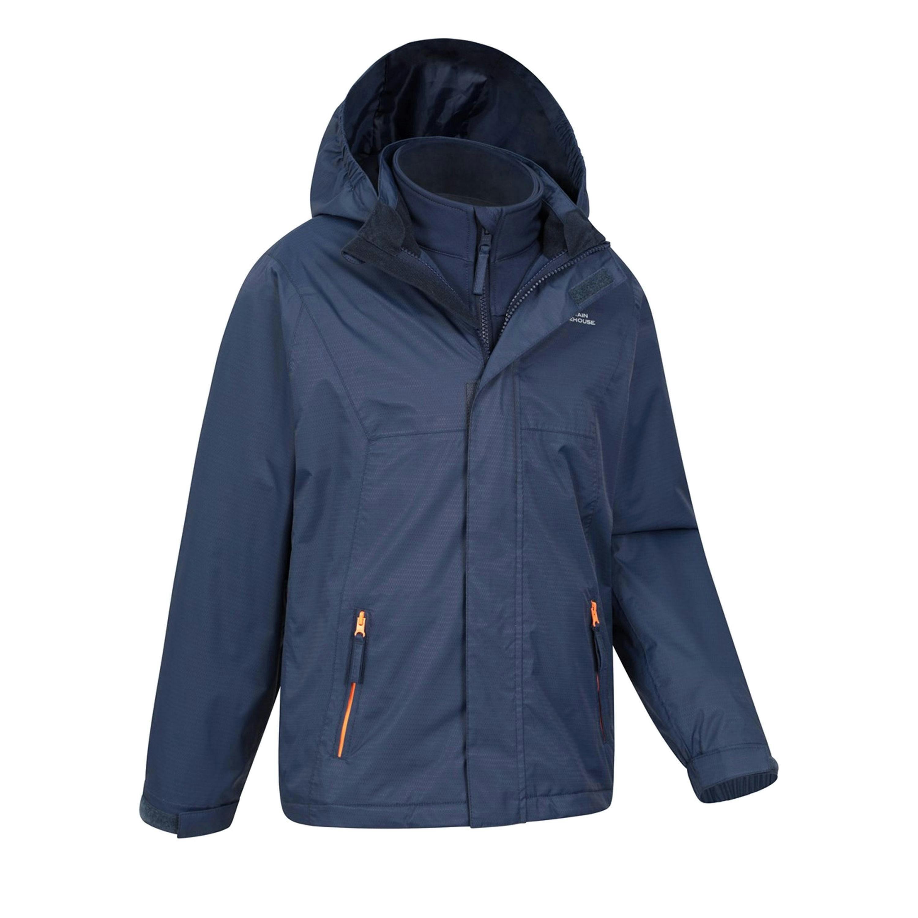 Mountain Warehouse Childrens/Kids Bracken Extreme 3 In 1 Waterproof Jacket , view 4 of 5
