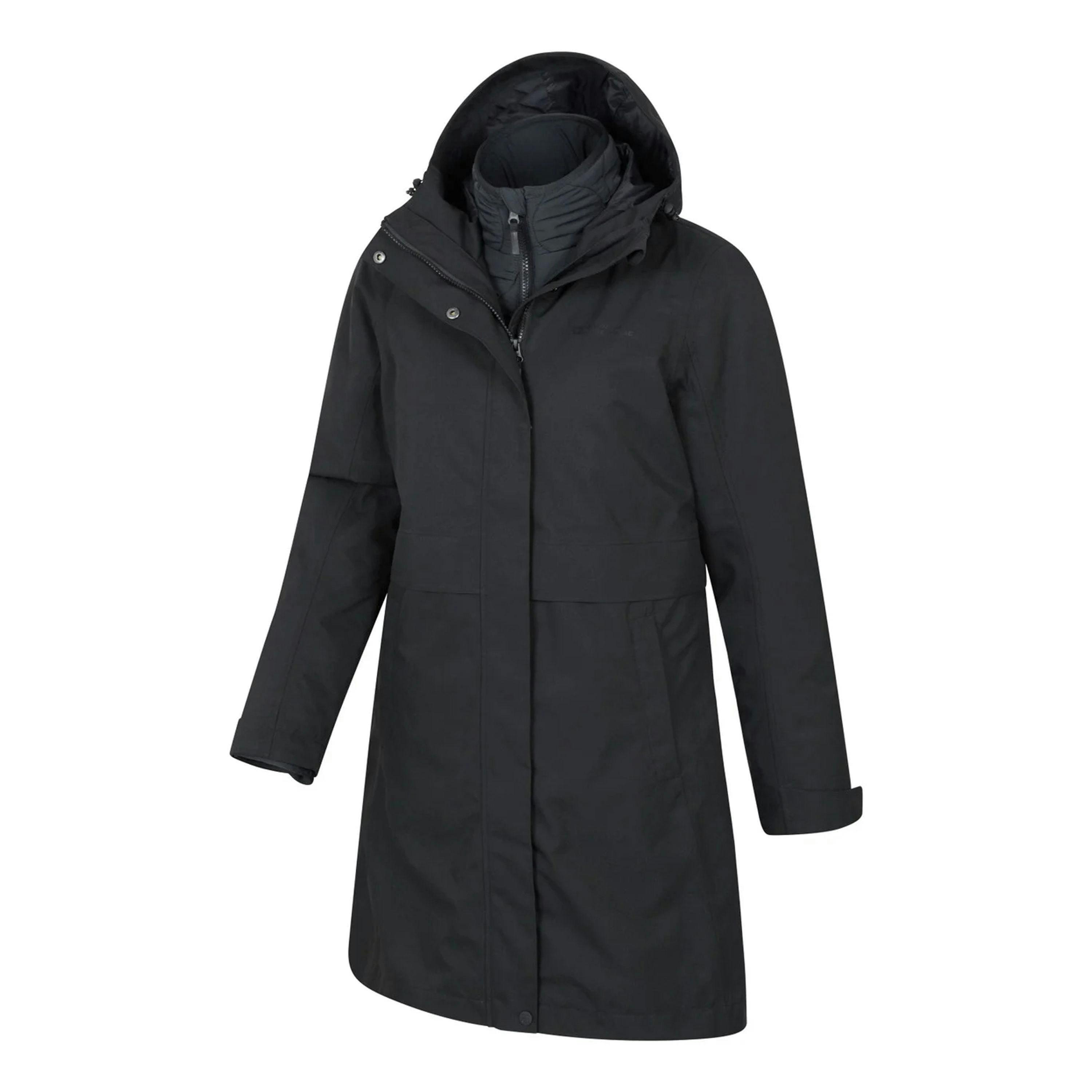 Mountain Warehouse Womens/Ladies Luna 3 in 1 Long Waterproof Jacket , view 3 of 3