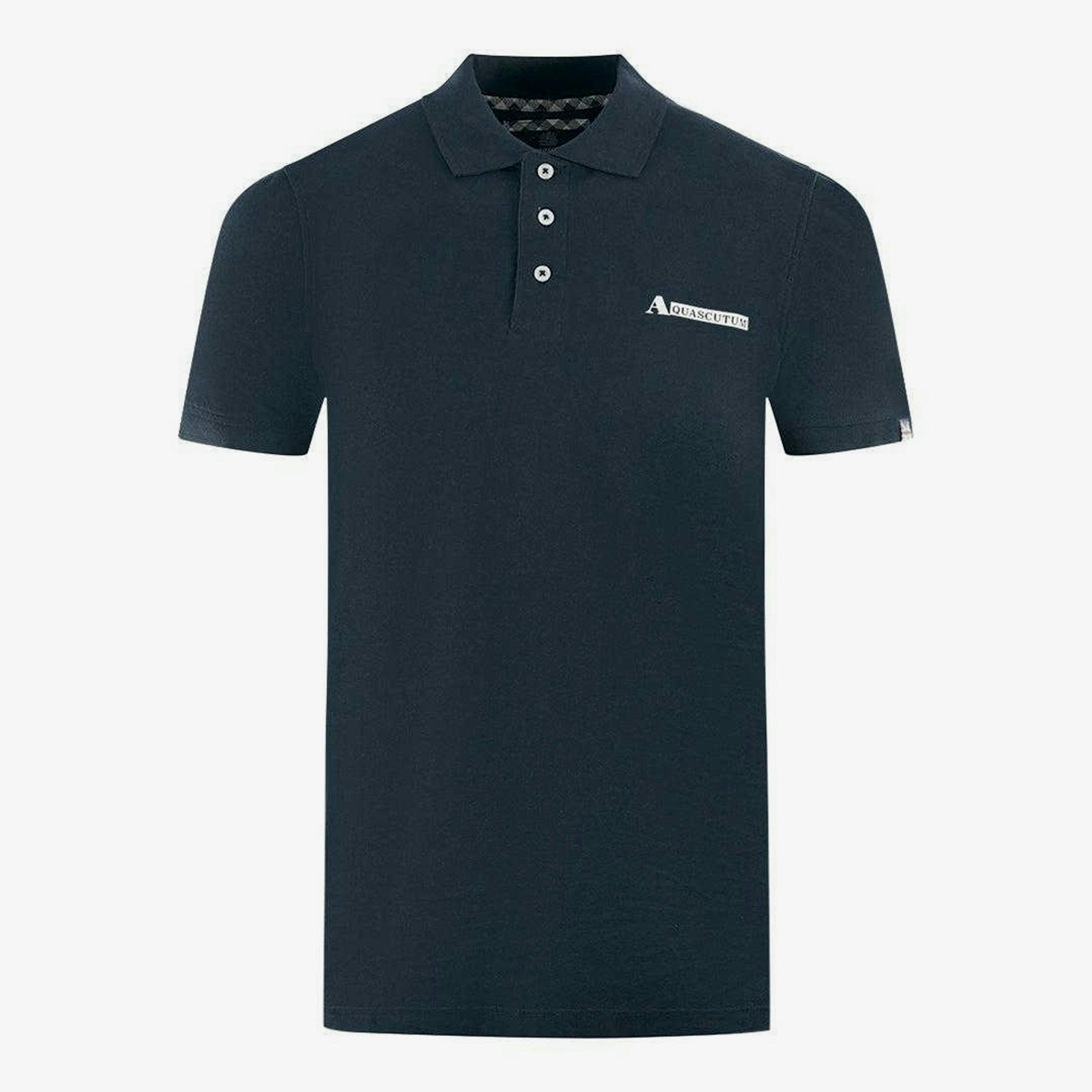 Aquascutum Unisex Adult Boxed Logo Polo Shirt , view 1 of 1