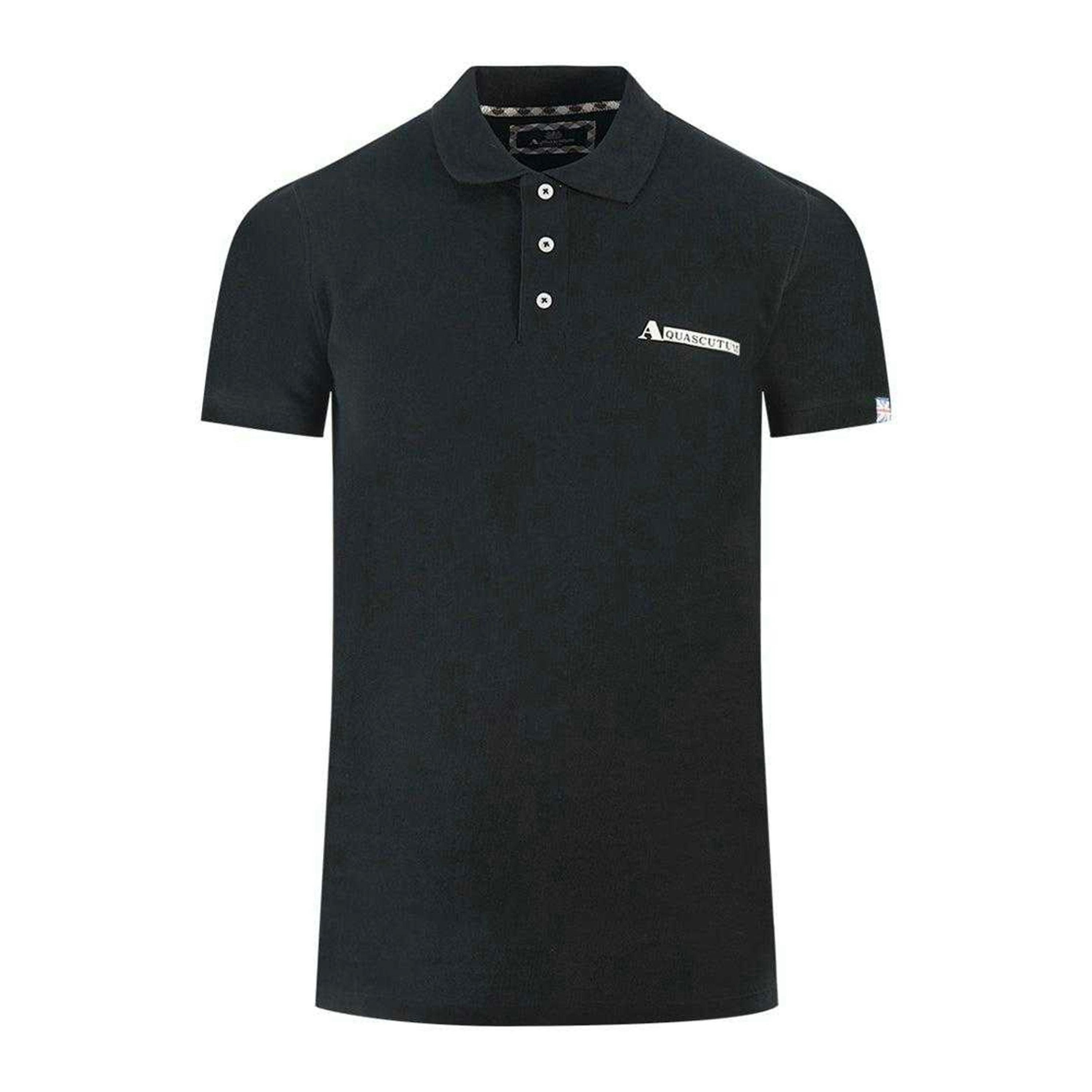 Aquascutum Unisex Adult Boxed Logo Polo Shirt , view 1 of 2