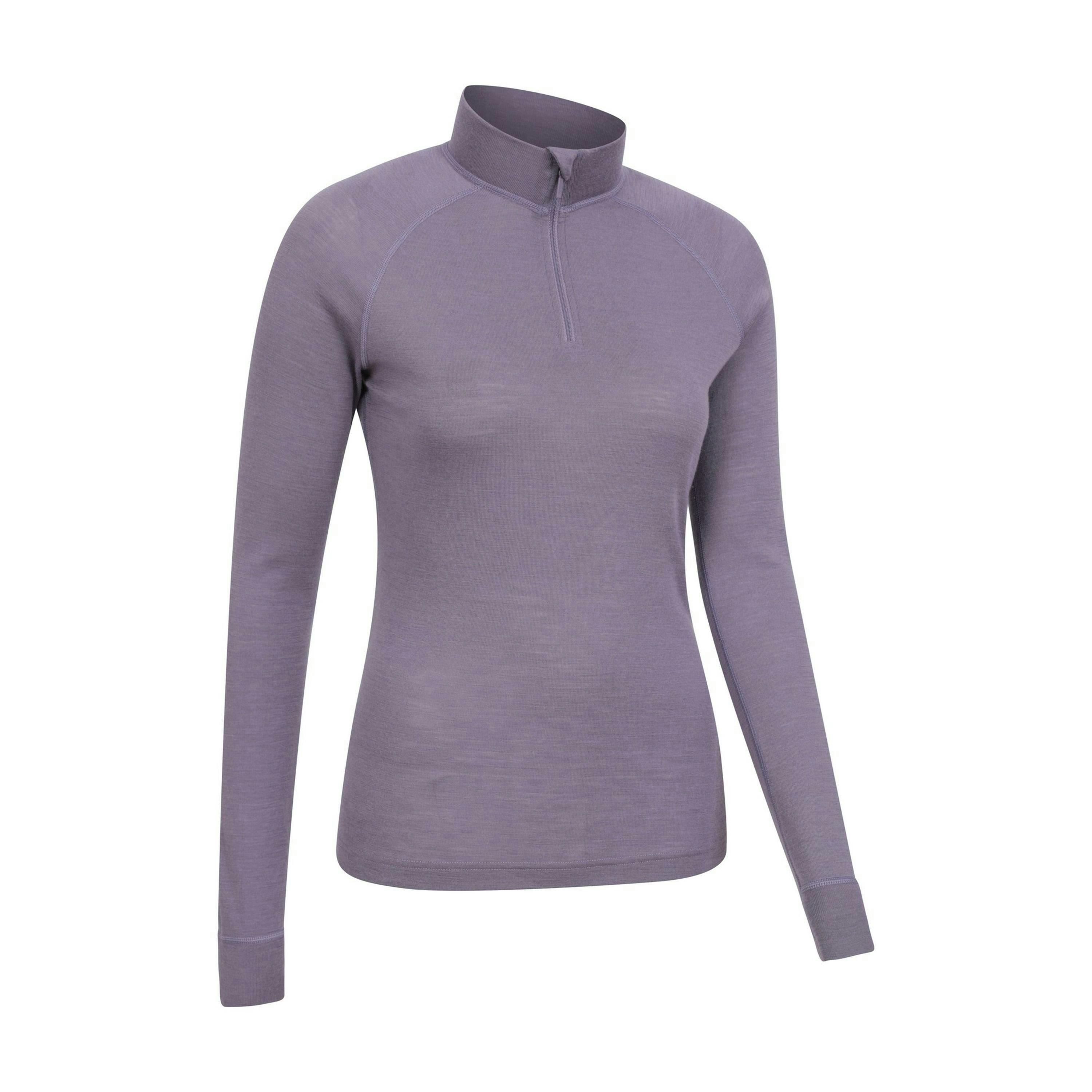 Mountain Warehouse Womens/Ladies Merino Wool Zip Neck Thermal Top , view 3 of 4