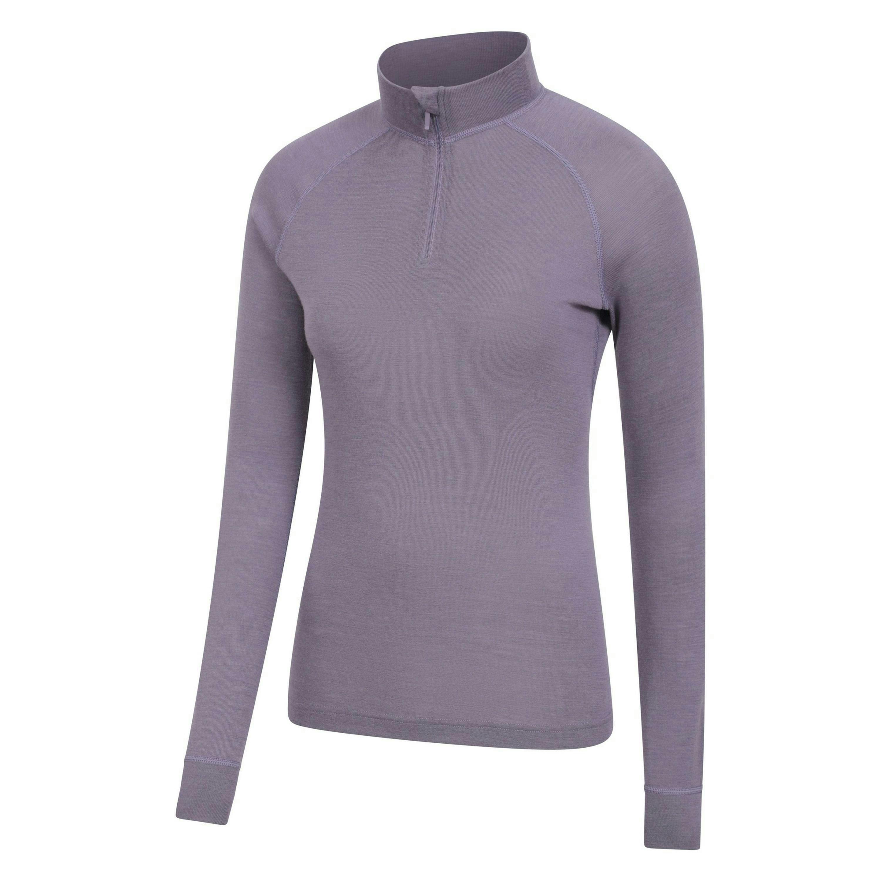Mountain Warehouse Womens/Ladies Merino Wool Zip Neck Thermal Top , view 4 of 4