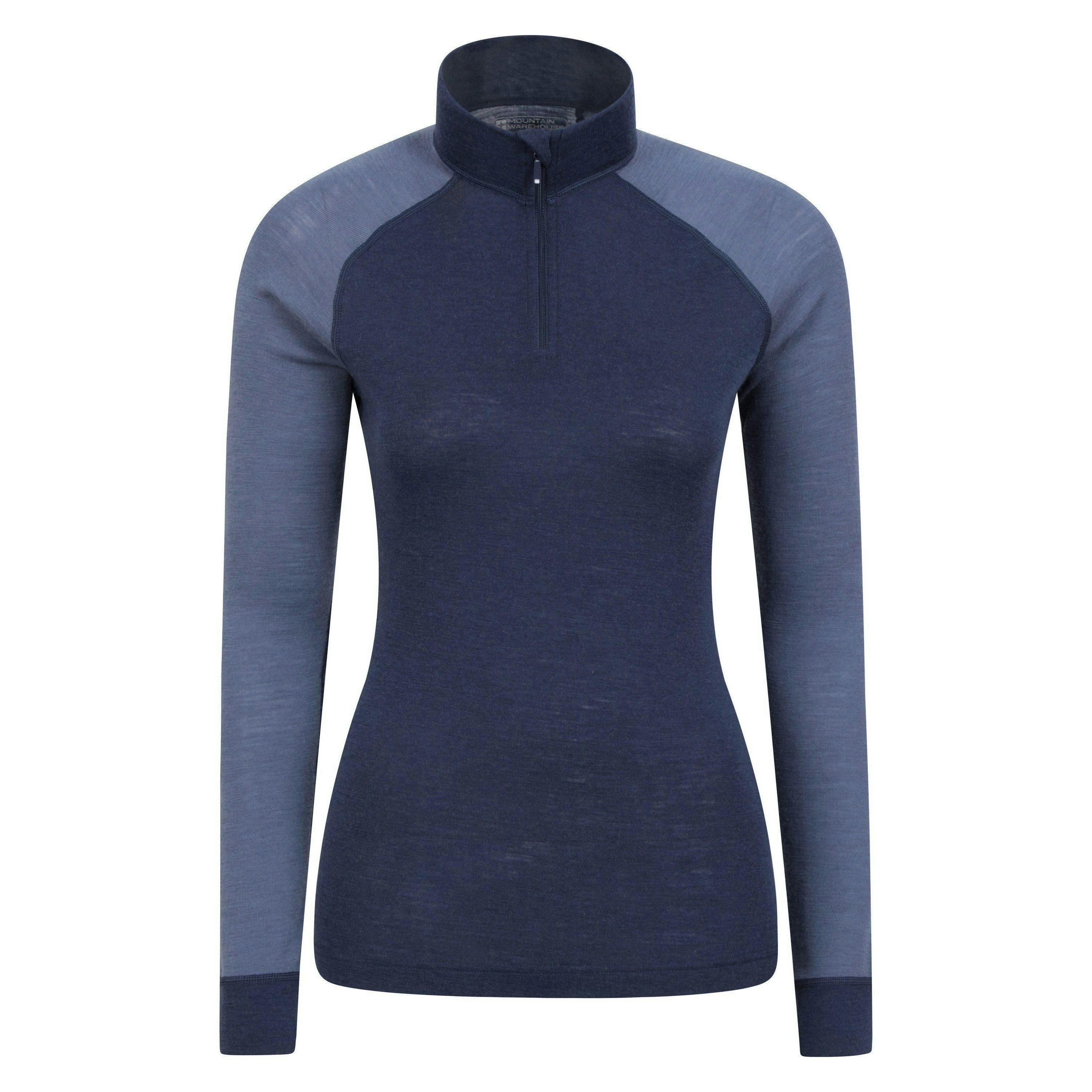 Mountain Warehouse Womens/Ladies Merino Wool Zip Neck Thermal Top , view 1 of 4