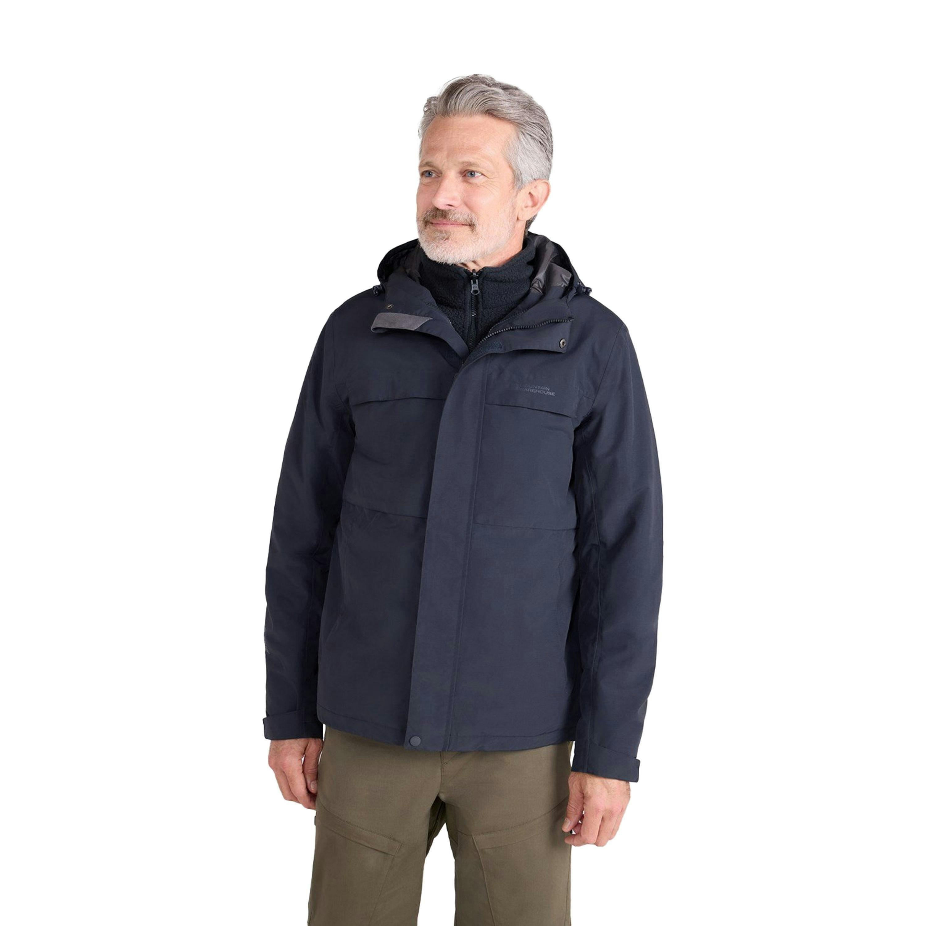 Mountain Warehouse Mens Maple 3 in 1 Waterproof Jacket , view 5 of 5