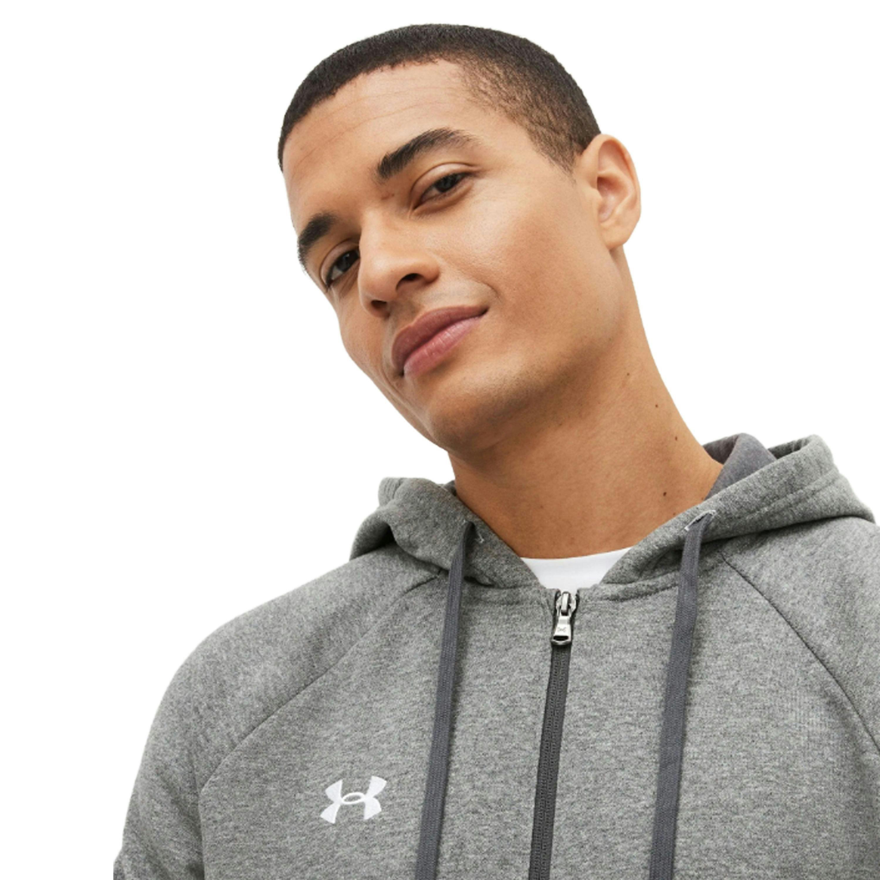 Under Armour Unisex Adult Rival Fleece Full Zip Hoodie , view 3 of 4