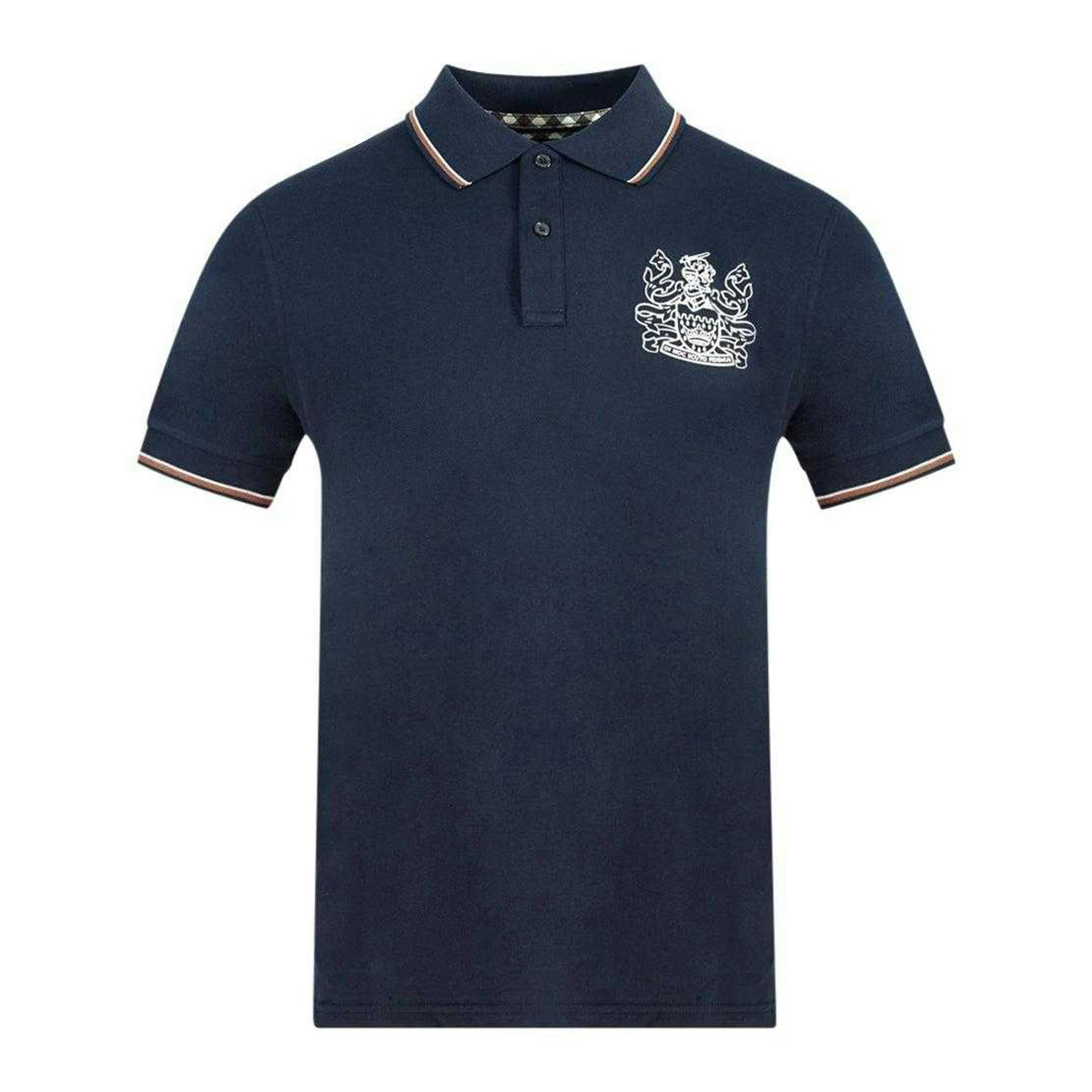 Aquascutum Unisex Adult Aldis Crest Polo Shirt , view 1 of 2