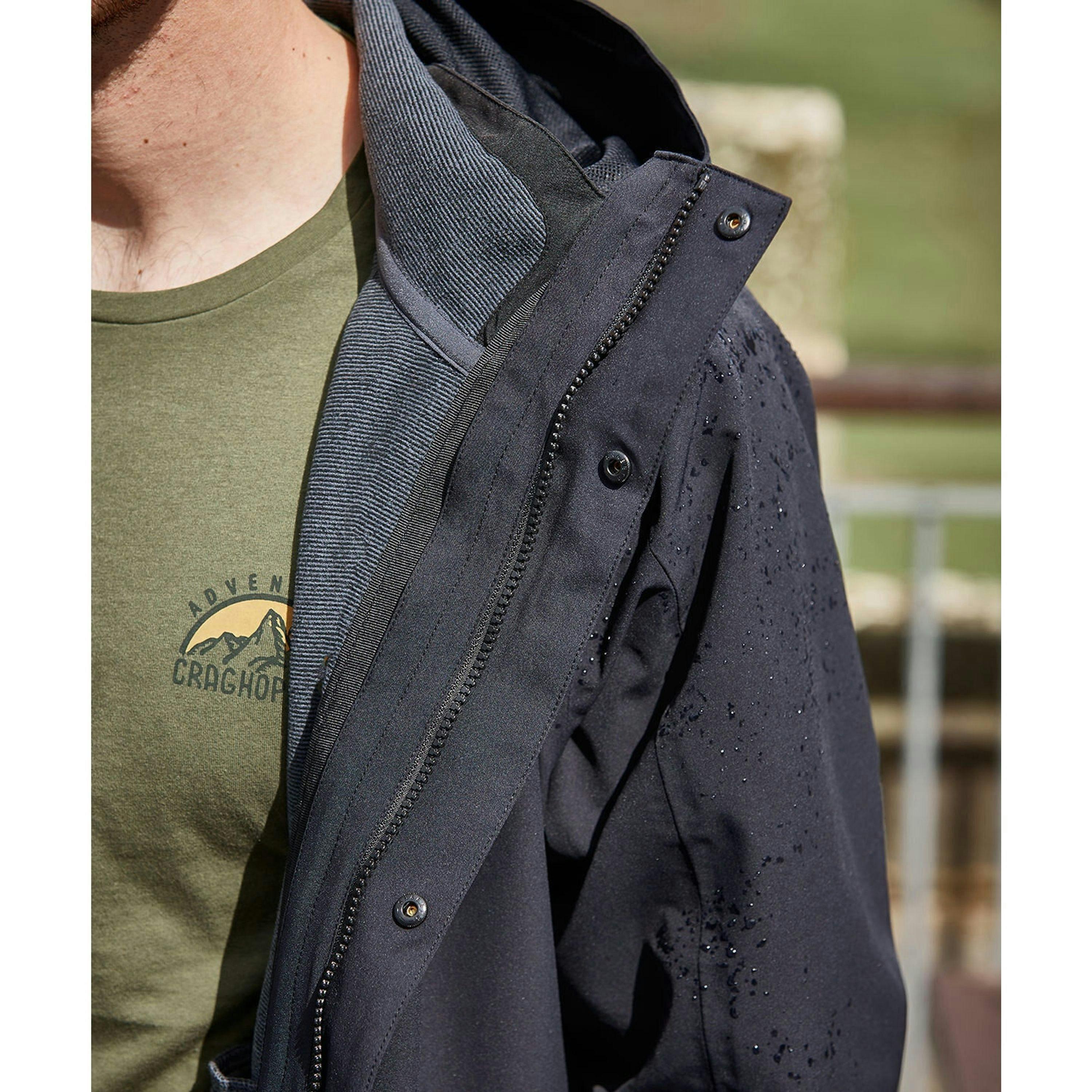 Craghoppers Mens Expert Kiwi Pro Stretch 3 in 1 Waterproof Jacket , view 3 of 4