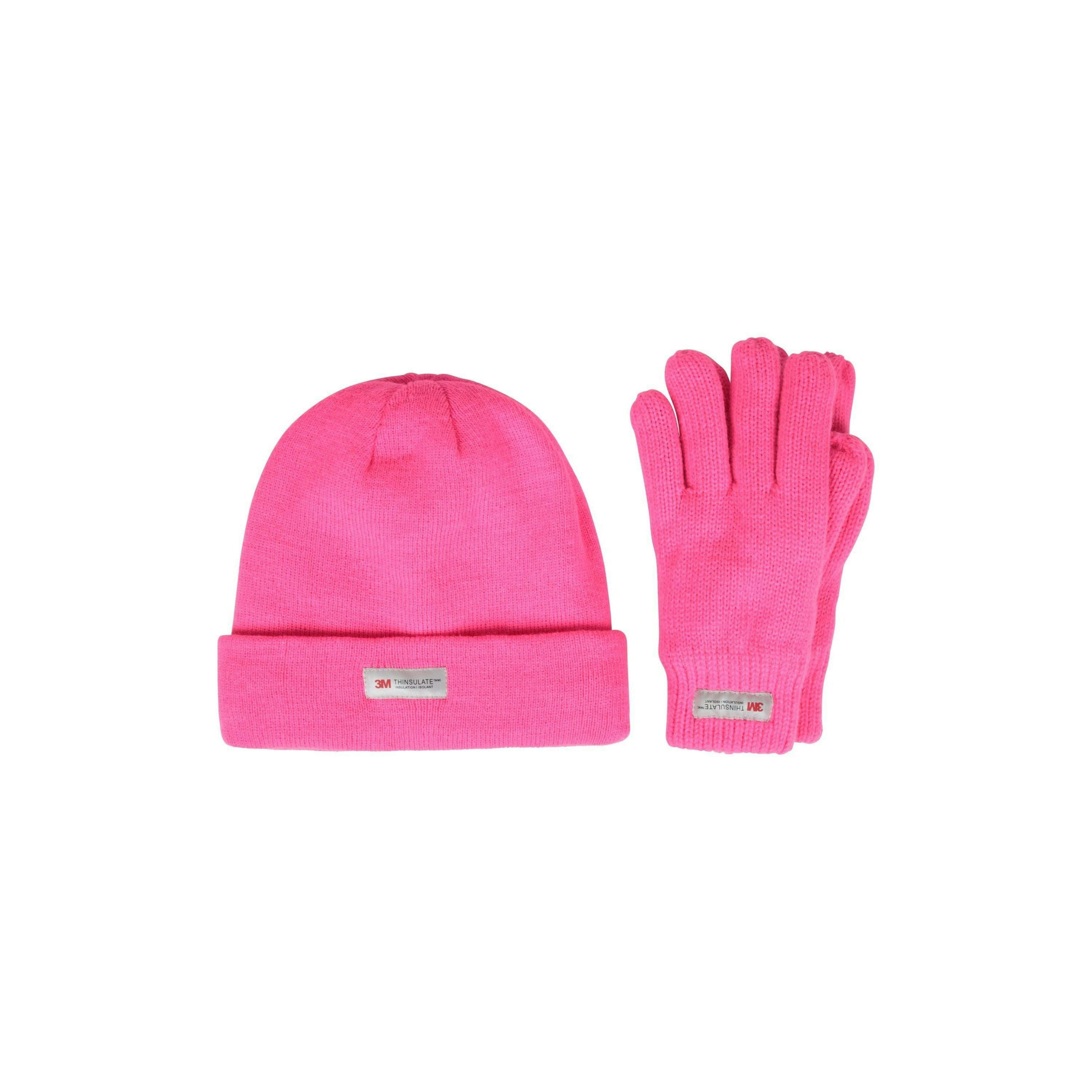 Mountain Warehouse Childrens/Kids Thinsulate Fleece Beanie & Gloves Set , view 1 of 6