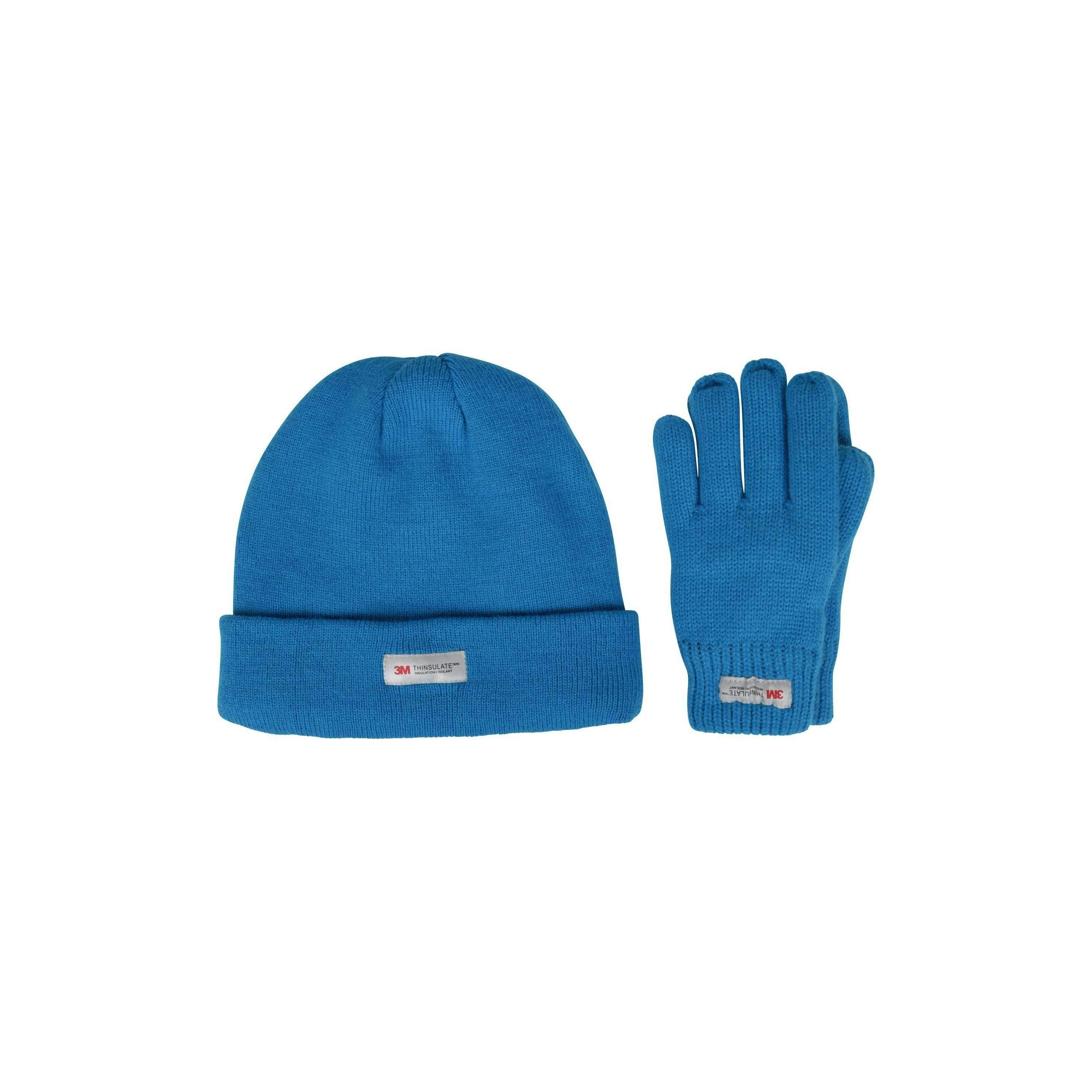 Mountain Warehouse Childrens/Kids Thinsulate Fleece Beanie & Gloves Set , view 2 of 6
