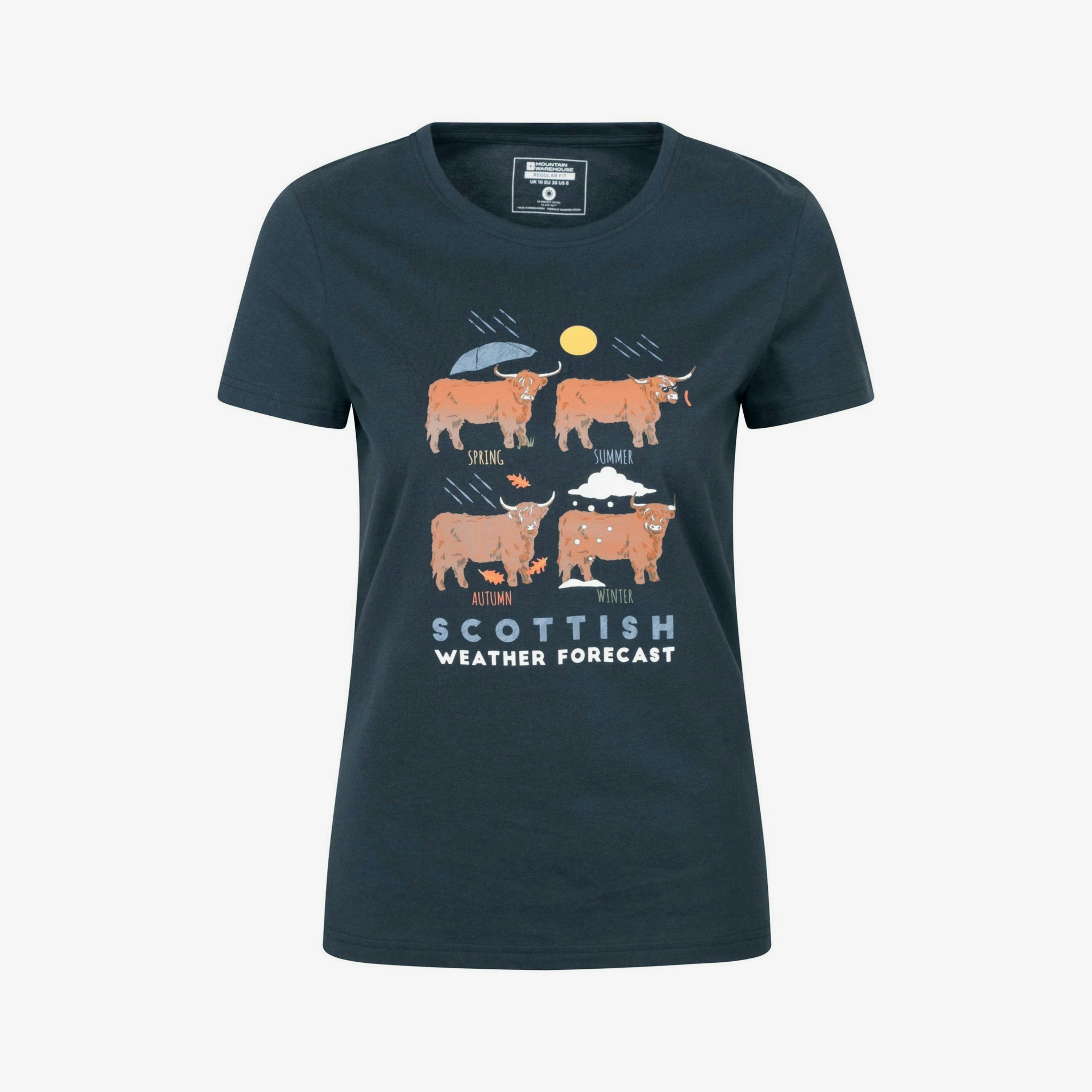 Mountain Warehouse Womens/Ladies Scottish Weather Forecast T-Shirt , view 1 of 6