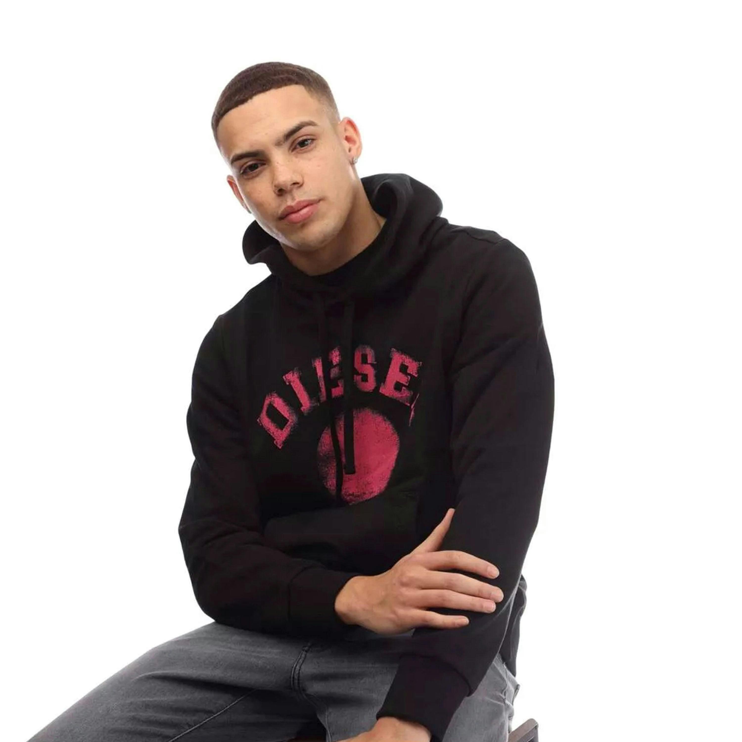 Diesel Mens Distorted Hoodie , view 4 of 4