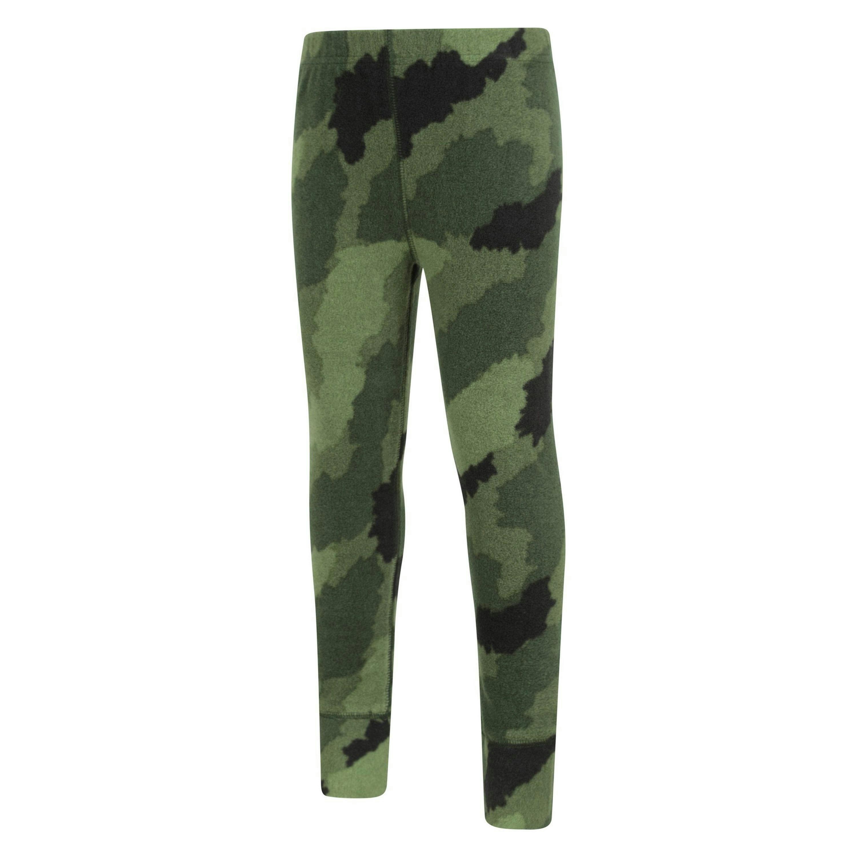 Mountain Warehouse Childrens/Kids Camo Polar Fleece Base Layer Set , view 4 of 6
