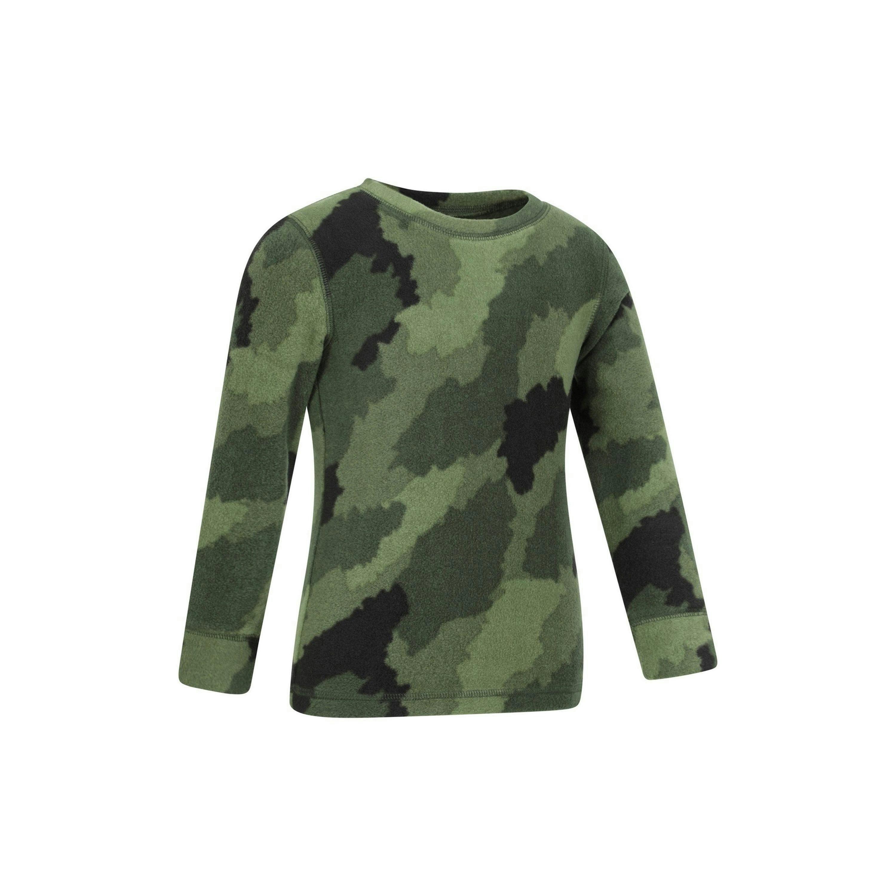 Mountain Warehouse Childrens/Kids Camo Polar Fleece Base Layer Set , view 6 of 6