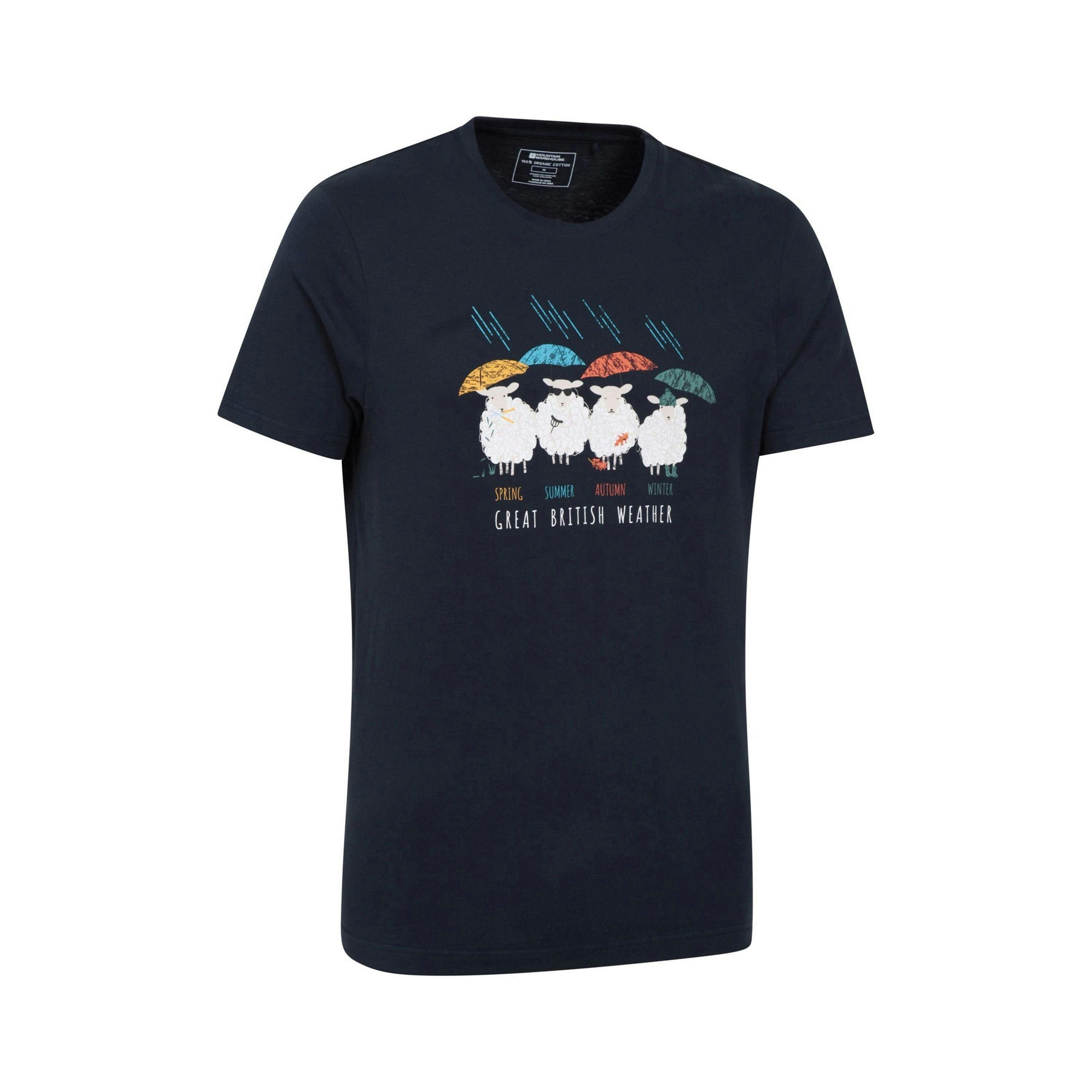 Mountain Warehouse Mens Great British Weather T-Shirt , view 4 of 4
