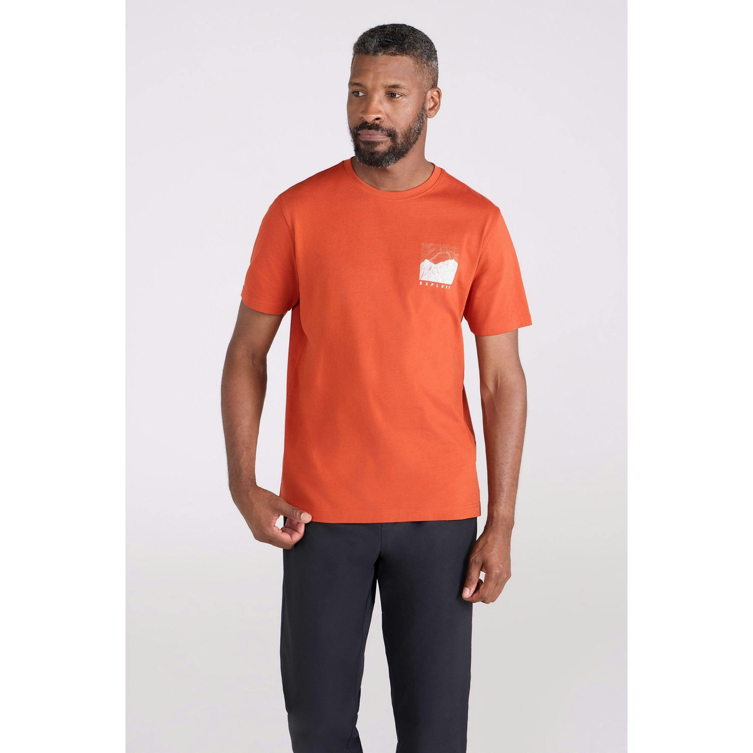 Mountain Warehouse Mens Conquer New Heights Organic Cotton T-Shirt , view 1 of 1