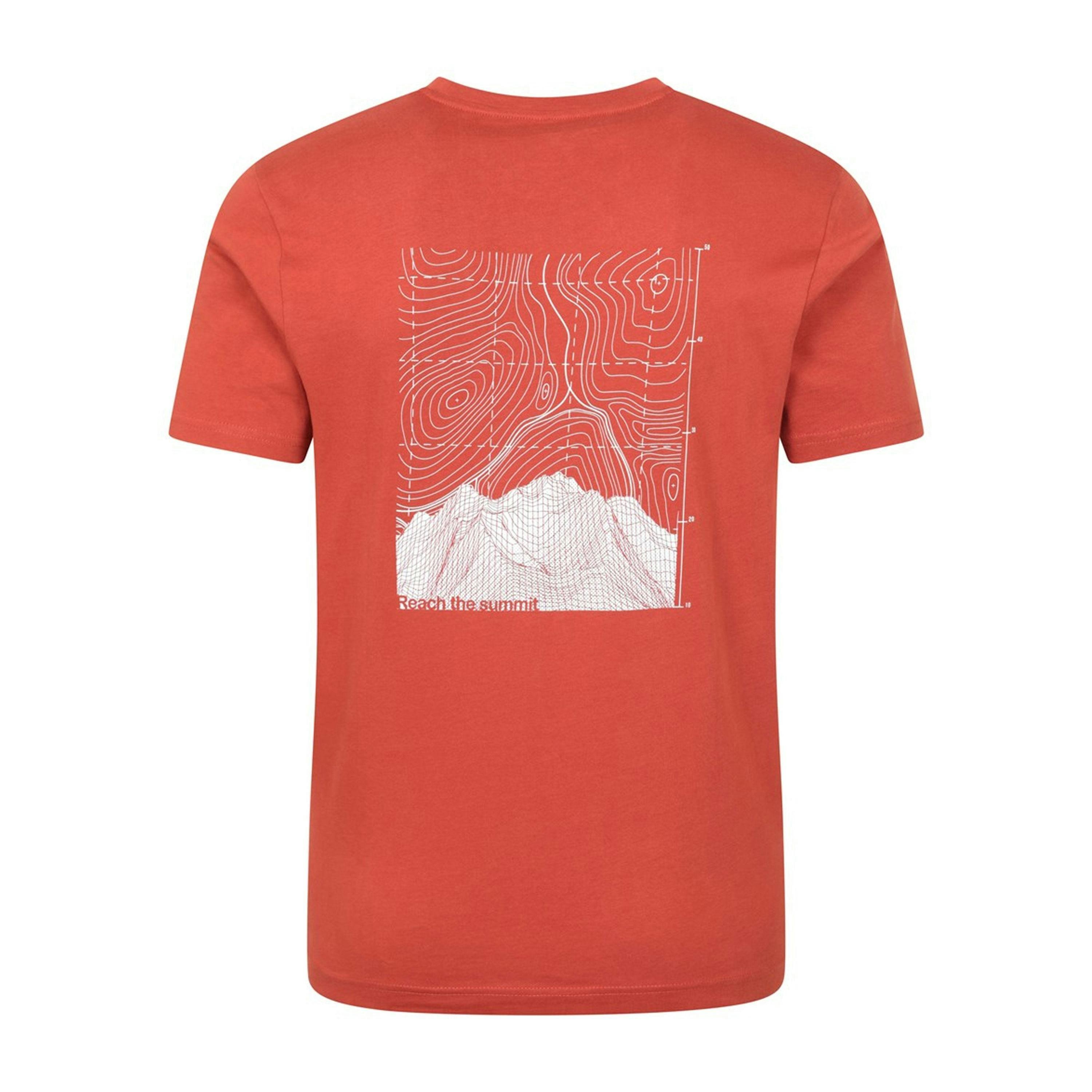 Mountain Warehouse Mens Conquer New Heights Organic Cotton T-Shirt , view 2 of 4