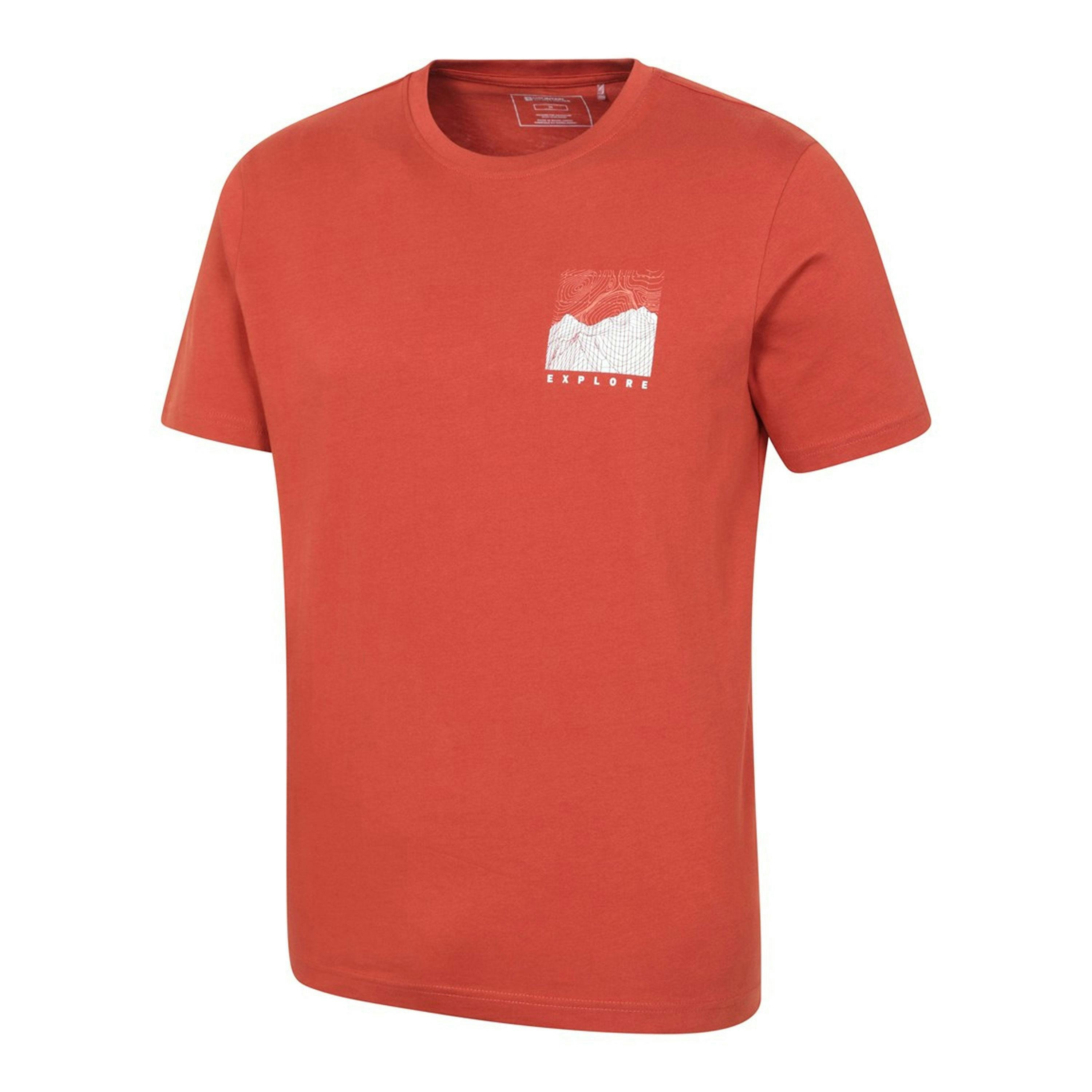 Mountain Warehouse Mens Conquer New Heights Organic Cotton T-Shirt , view 3 of 4