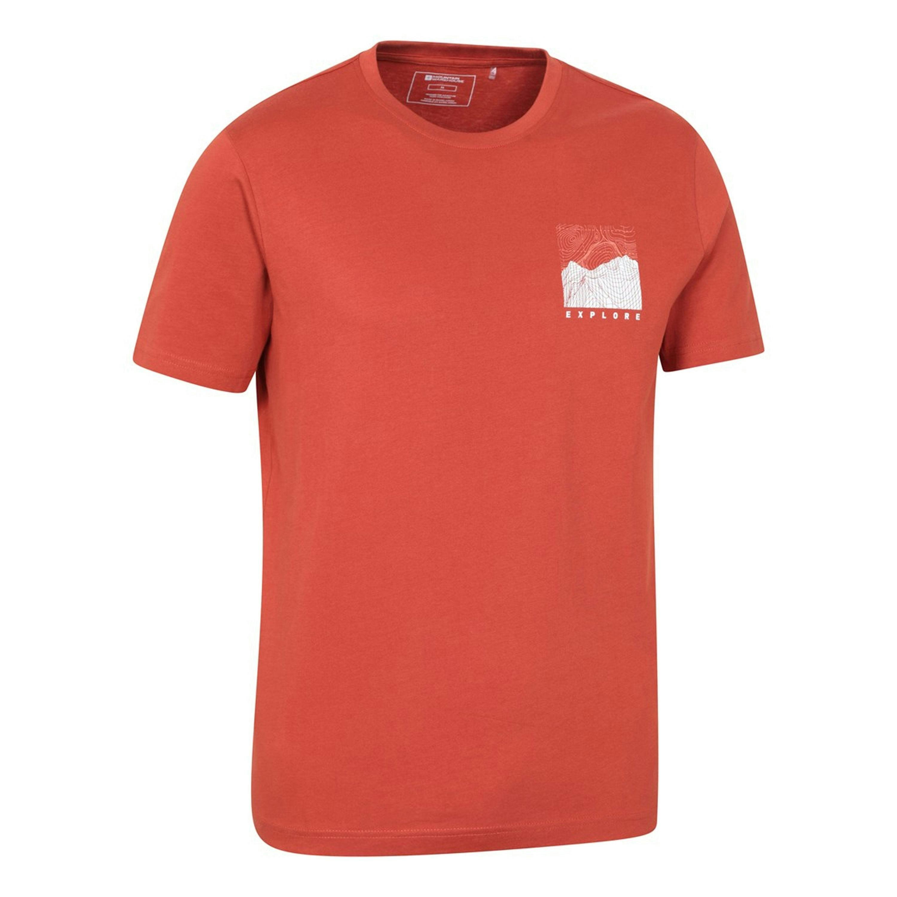 Mountain Warehouse Mens Conquer New Heights Organic Cotton T-Shirt , view 4 of 4