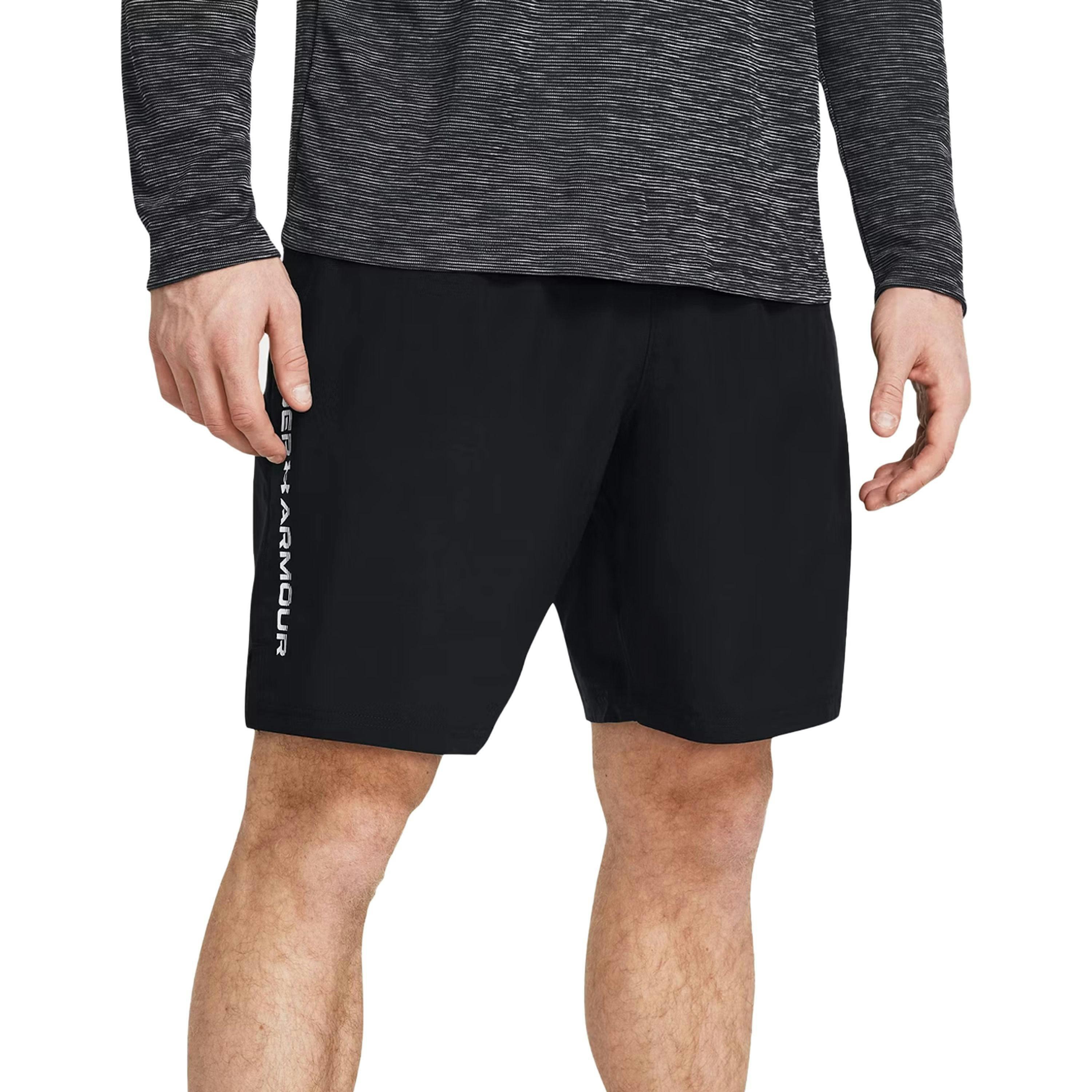 Under Armour Mens Technical Wordmark Woven Shorts , view 1 of 3