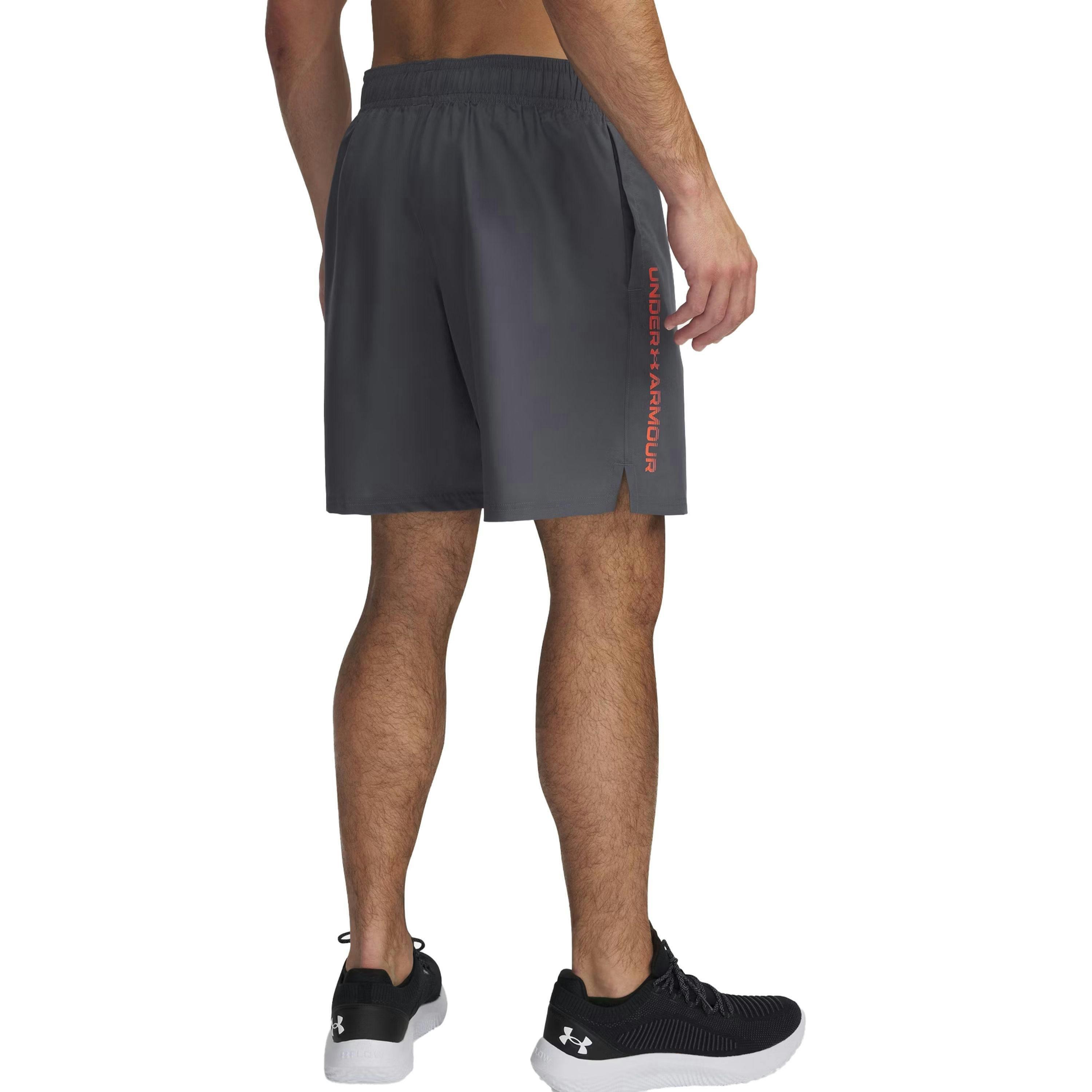 Under Armour Mens Technical Wordmark Woven Shorts , view 2 of 3