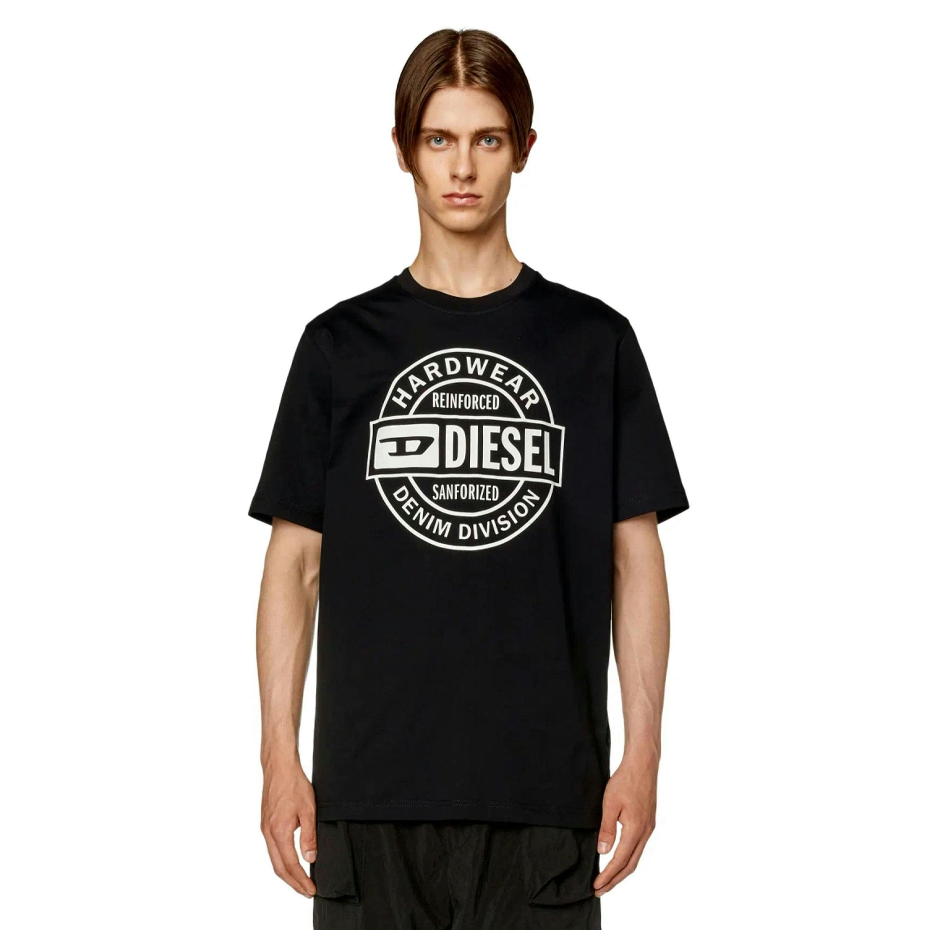 Diesel Mens Hardware Circle Logo T-Shirt , view 4 of 4