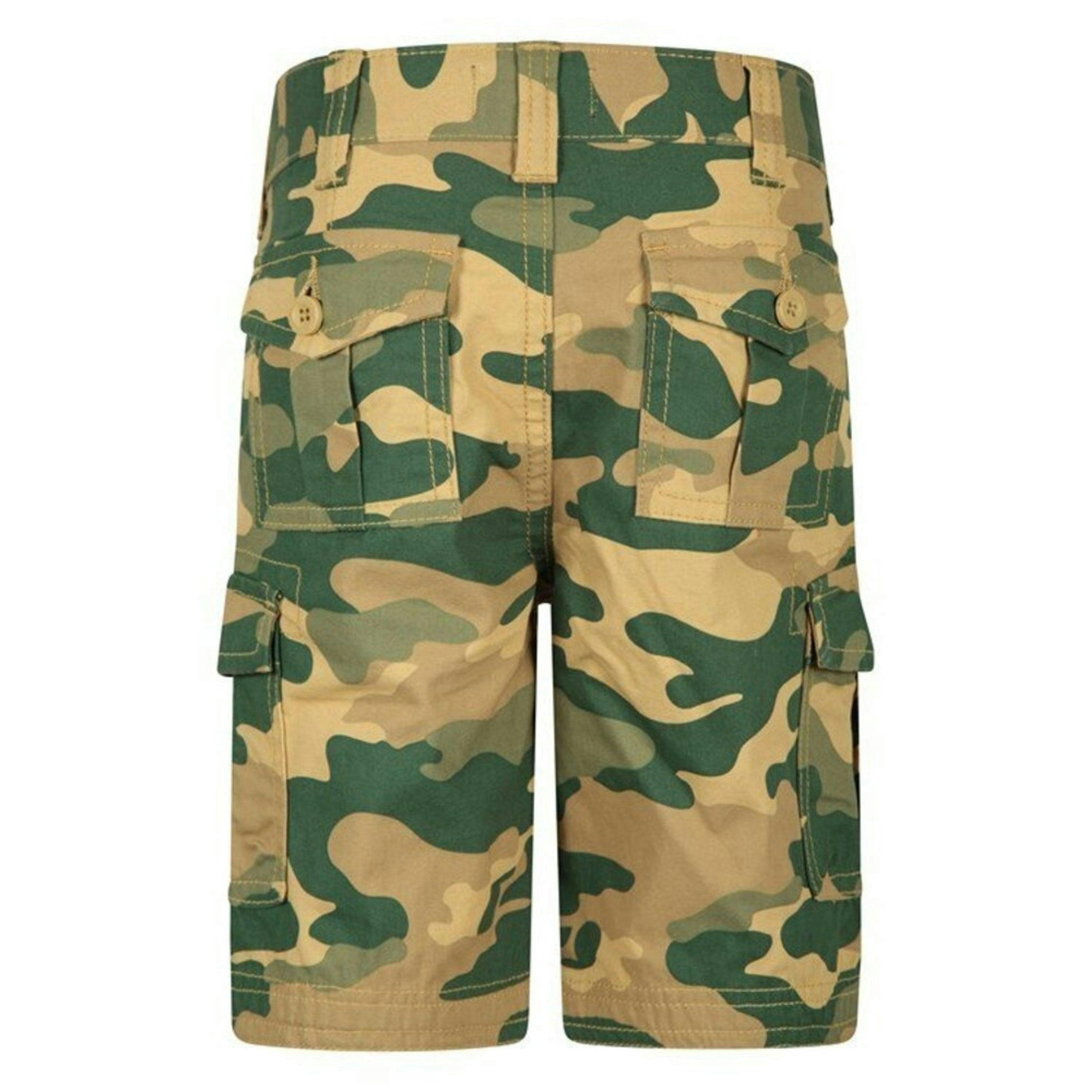 Mountain Warehouse Childrens/Kids Camo Cargo Shorts , view 2 of 4