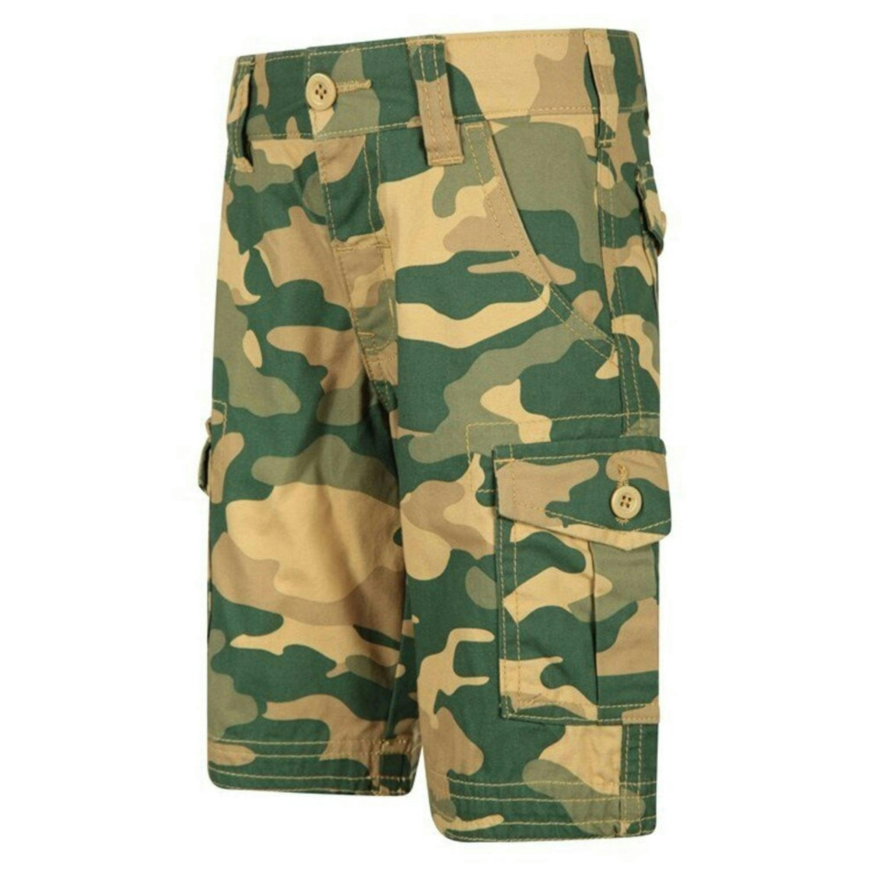 Mountain Warehouse Childrens/Kids Camo Cargo Shorts , view 4 of 4