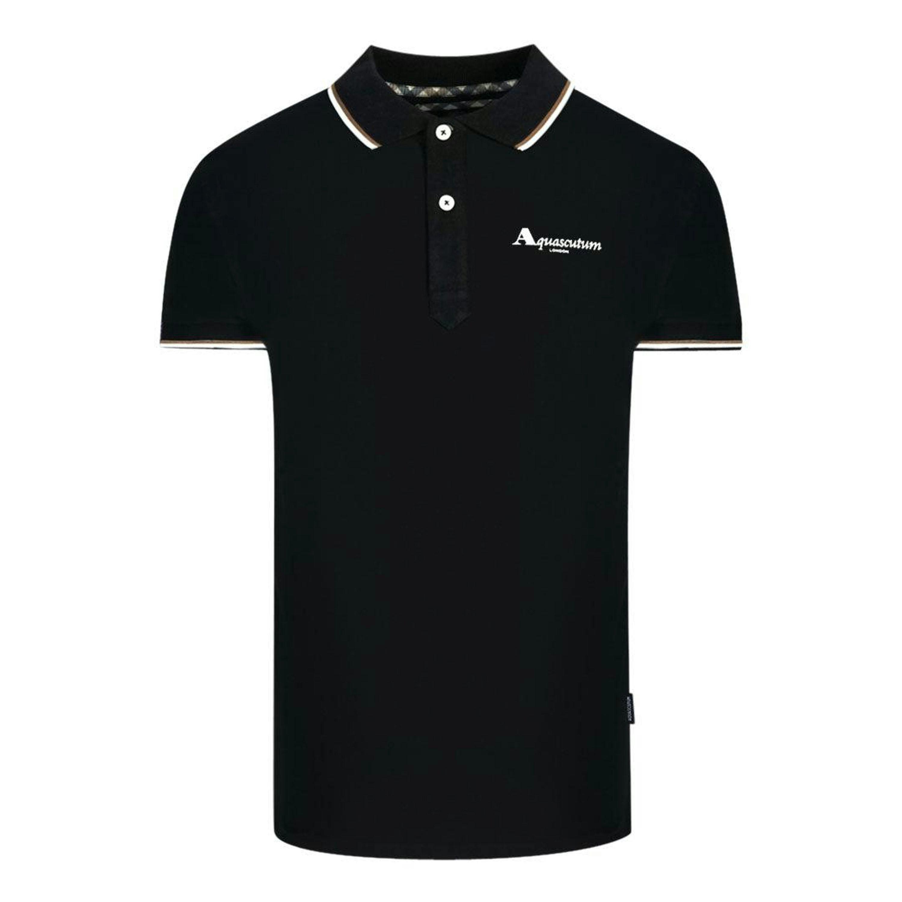 Aquascutum Unisex Adult London Tipped Polo Shirt , view 1 of 2