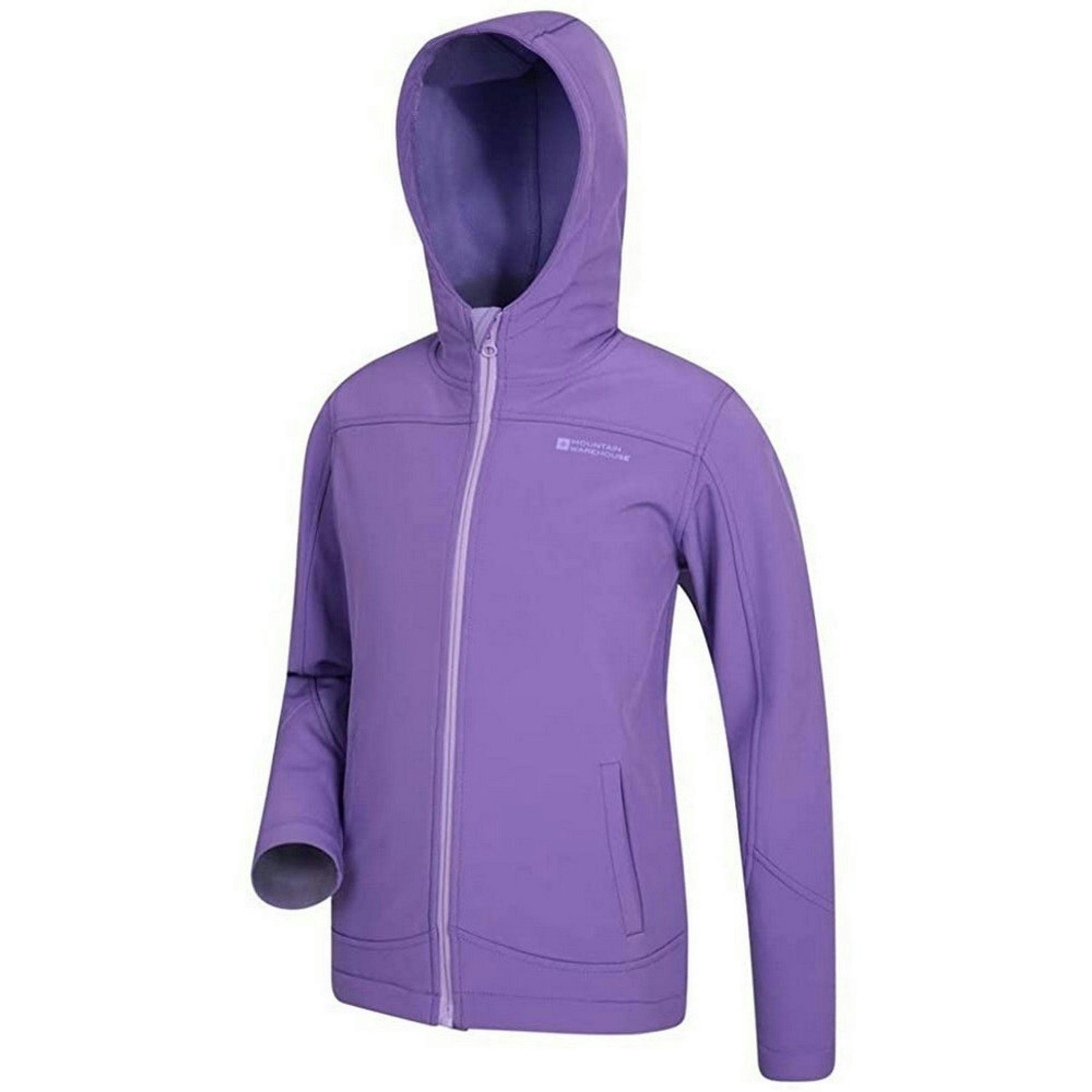 Mountain Warehouse Childrens/Kids Exodus Water Resistant Soft Shell Jacket , view 3 of 5
