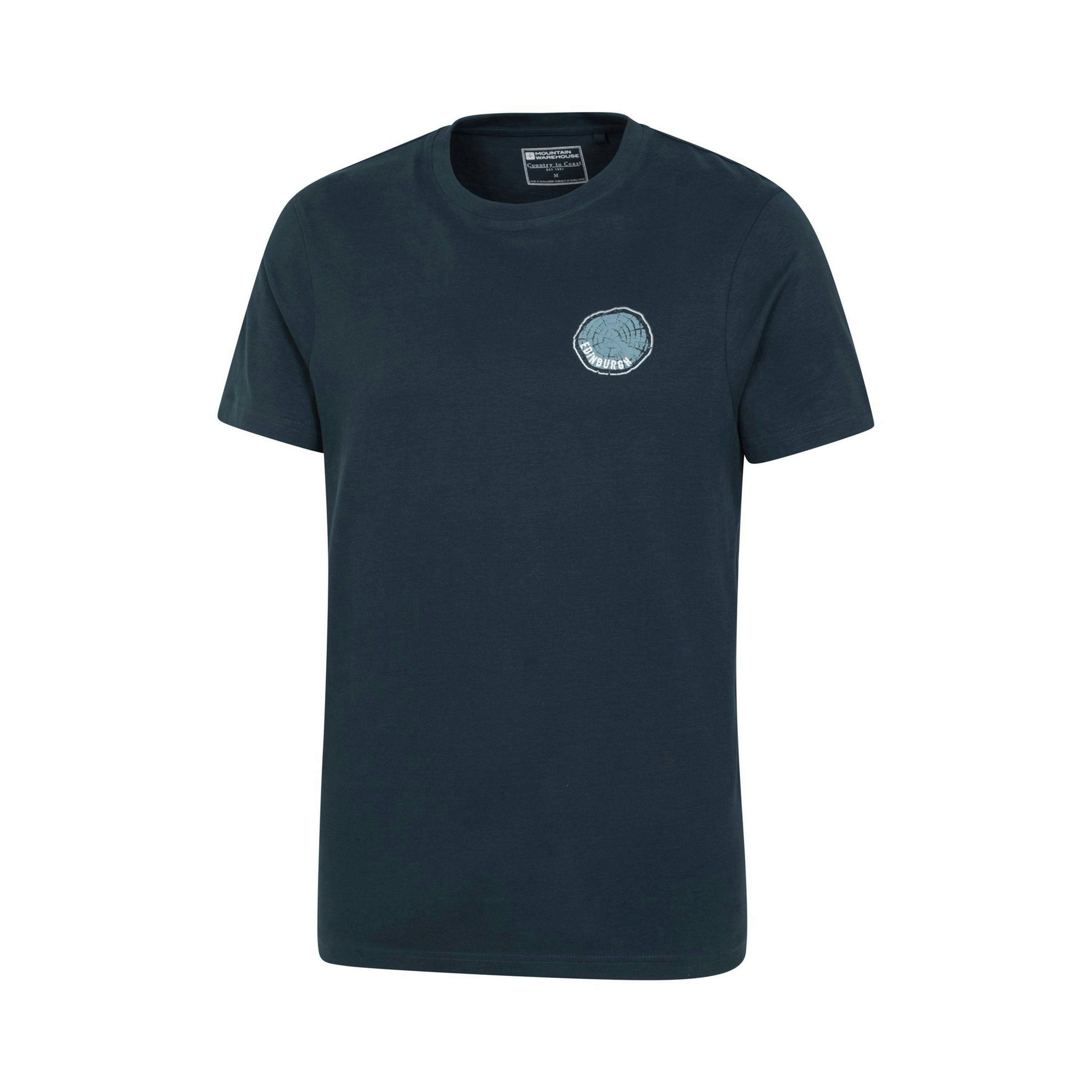 Mountain Warehouse Mens Edinburgh Tree Ring Organic T-Shirt , view 2 of 3