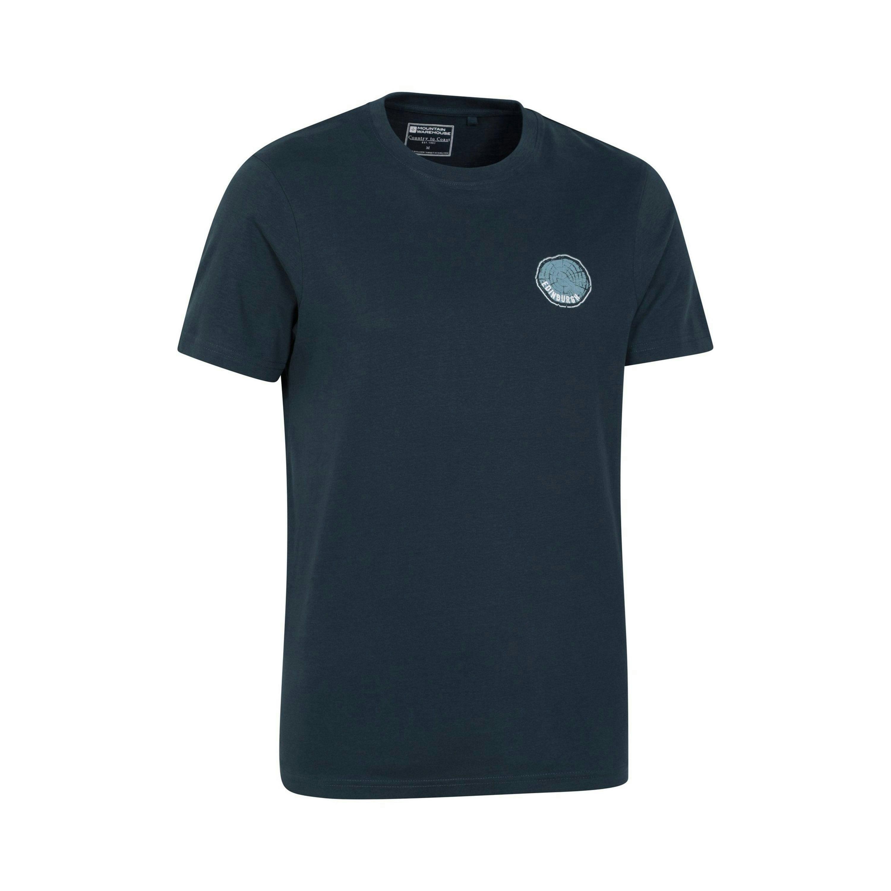Mountain Warehouse Mens Edinburgh Tree Ring Organic T-Shirt , view 3 of 3