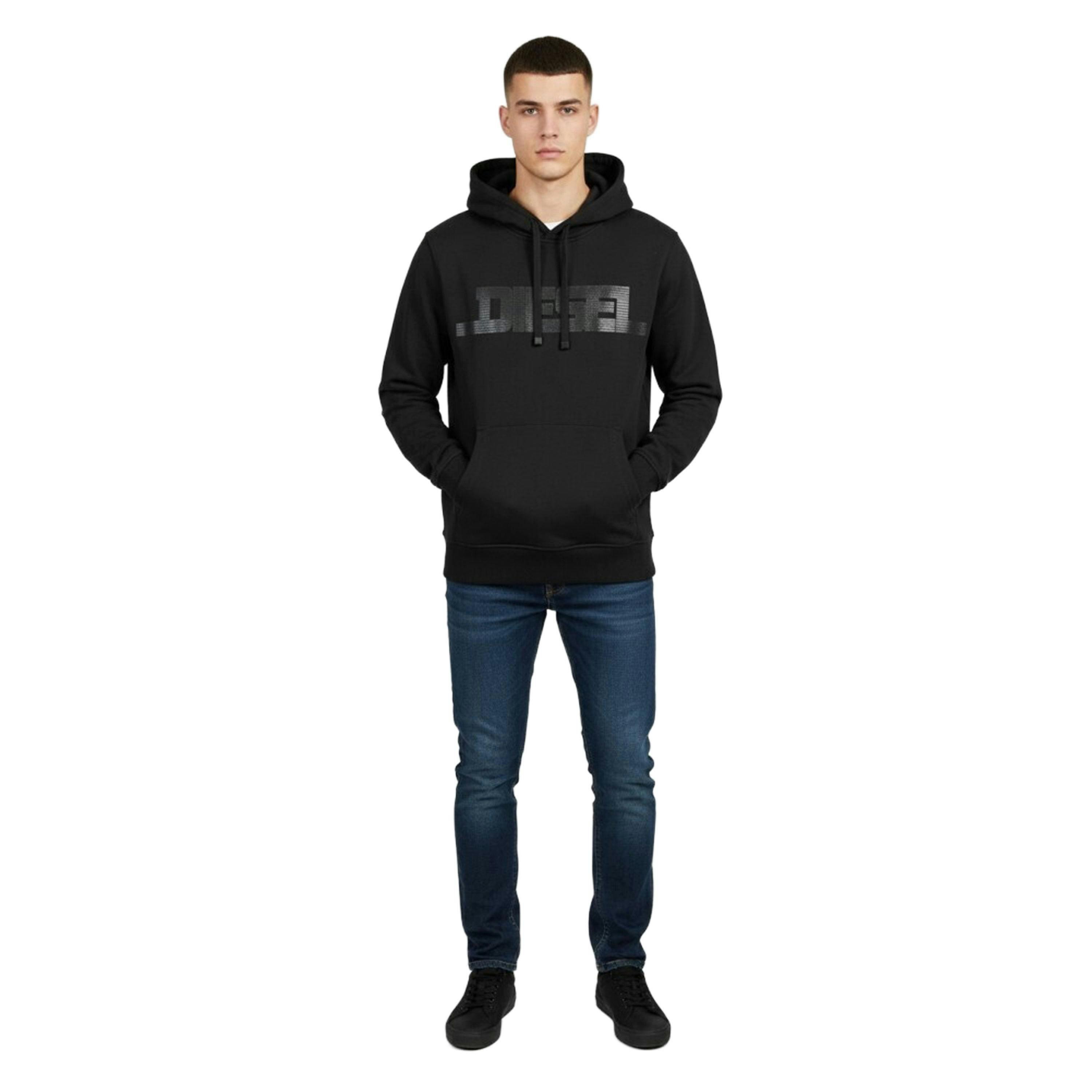 Diesel Mens Monotone Logo Hoodie , view 4 of 4
