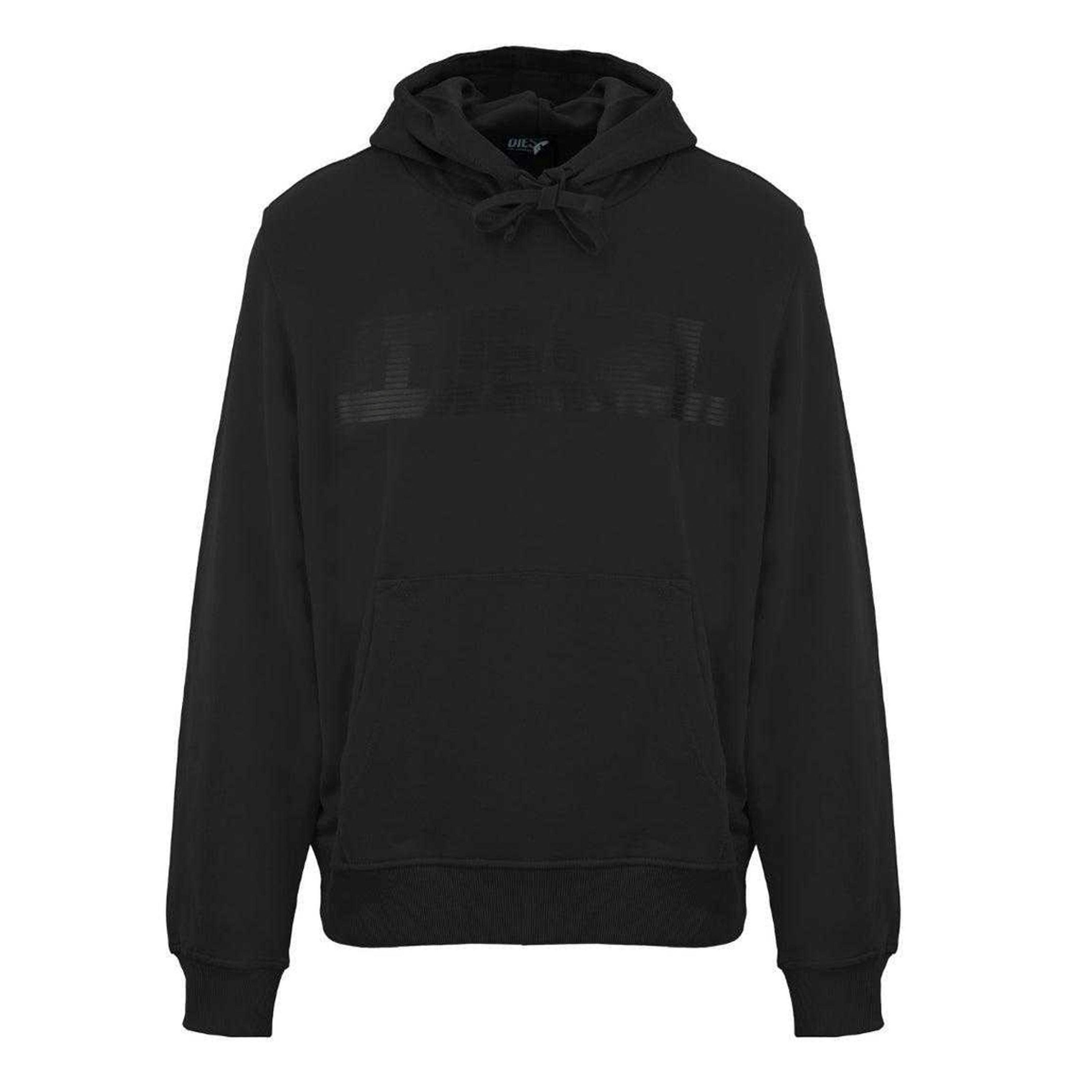 Diesel Mens Monotone Logo Hoodie , view 1 of 2