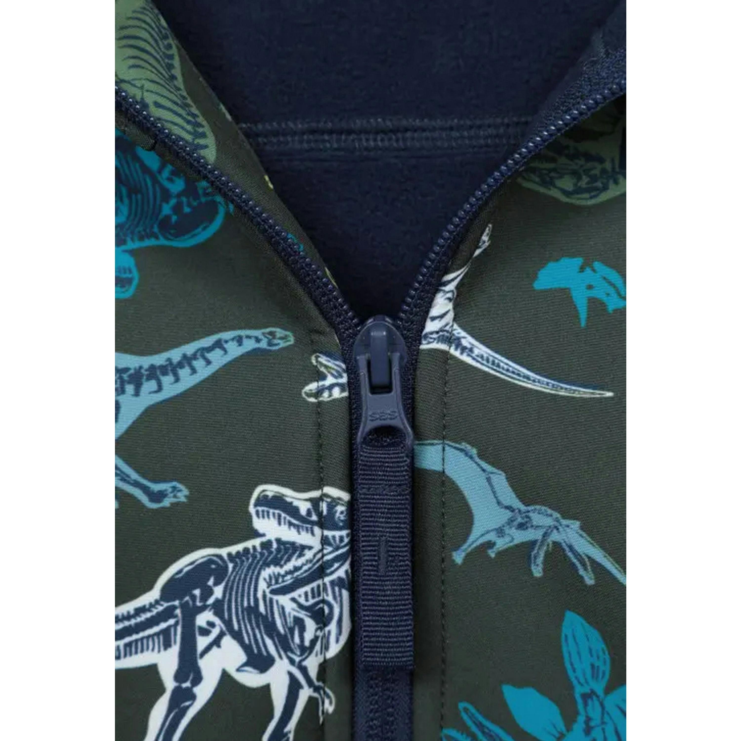 Mountain Warehouse Childrens/Kids Exodus Dinosaurs Water Resistant Soft Shell Jacket , view 4 of 4