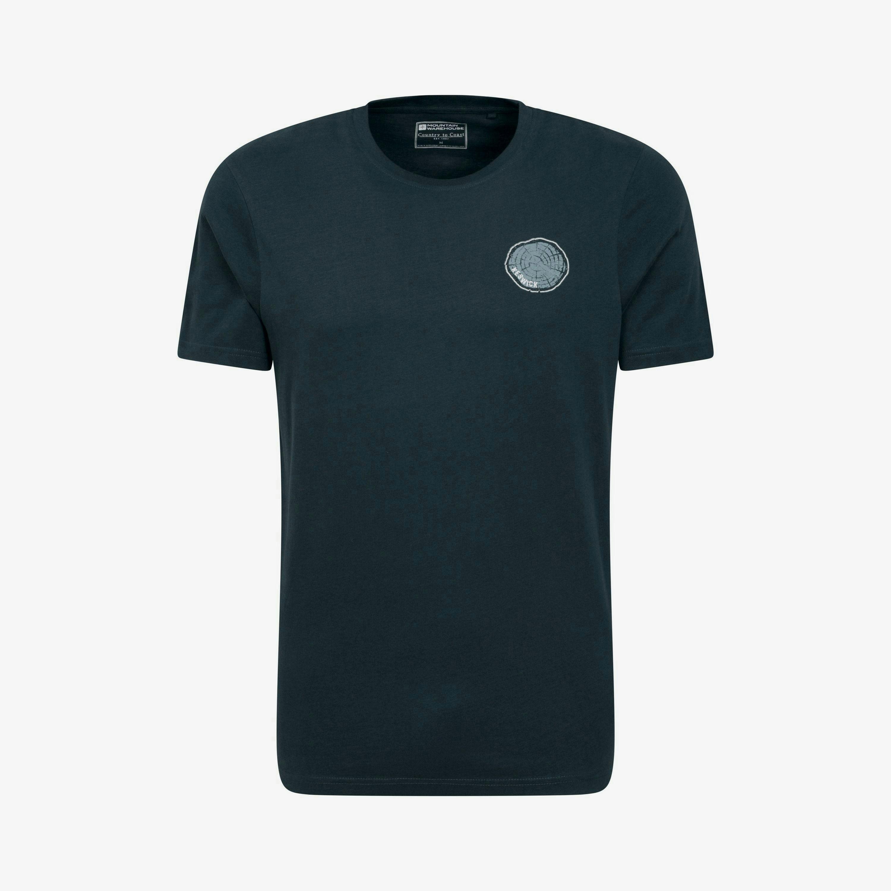 Mountain Warehouse Mens Keswick Tree Ring Organic T-Shirt , view 1 of 3