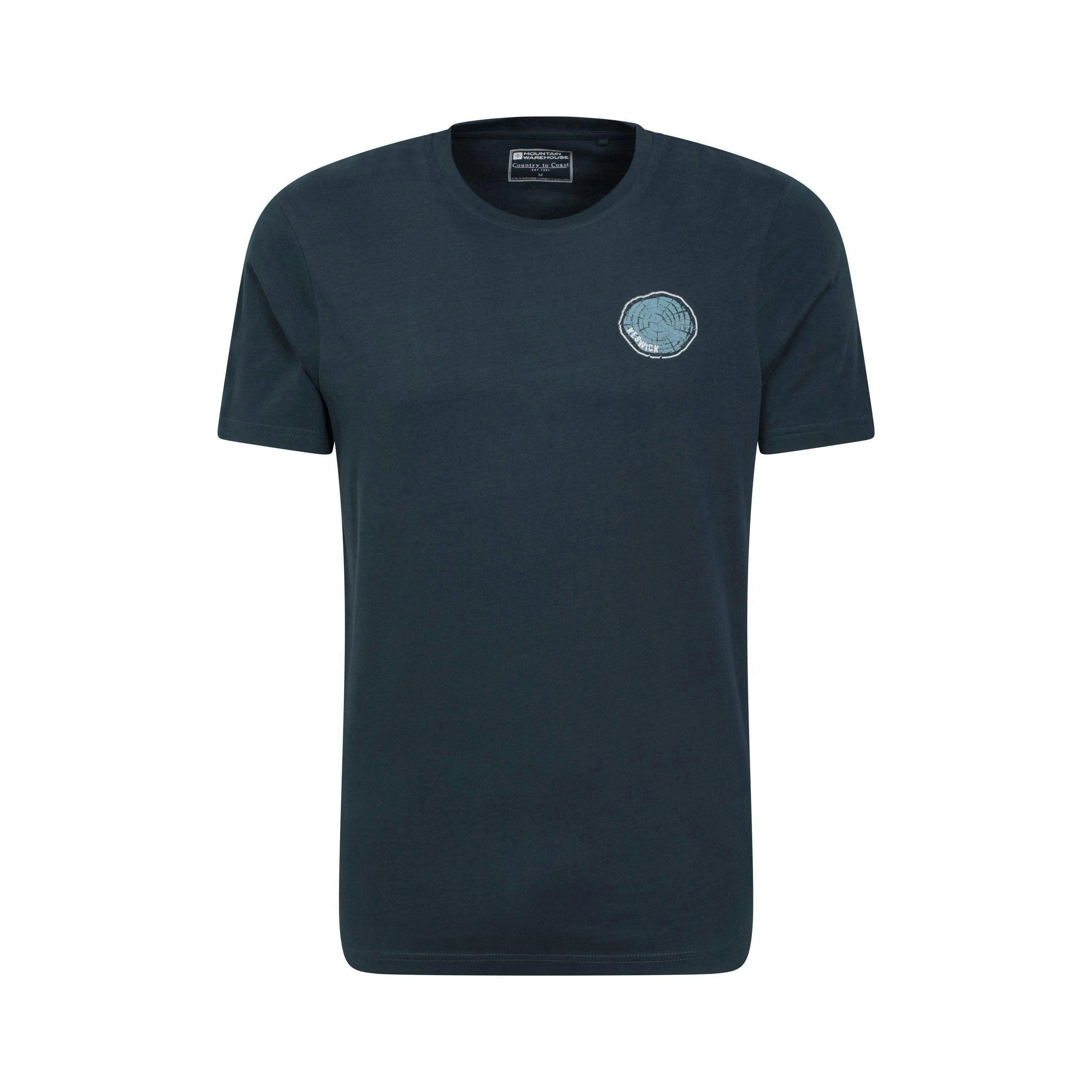 Mountain Warehouse Mens Keswick Tree Ring Organic T-Shirt , view 1 of 3