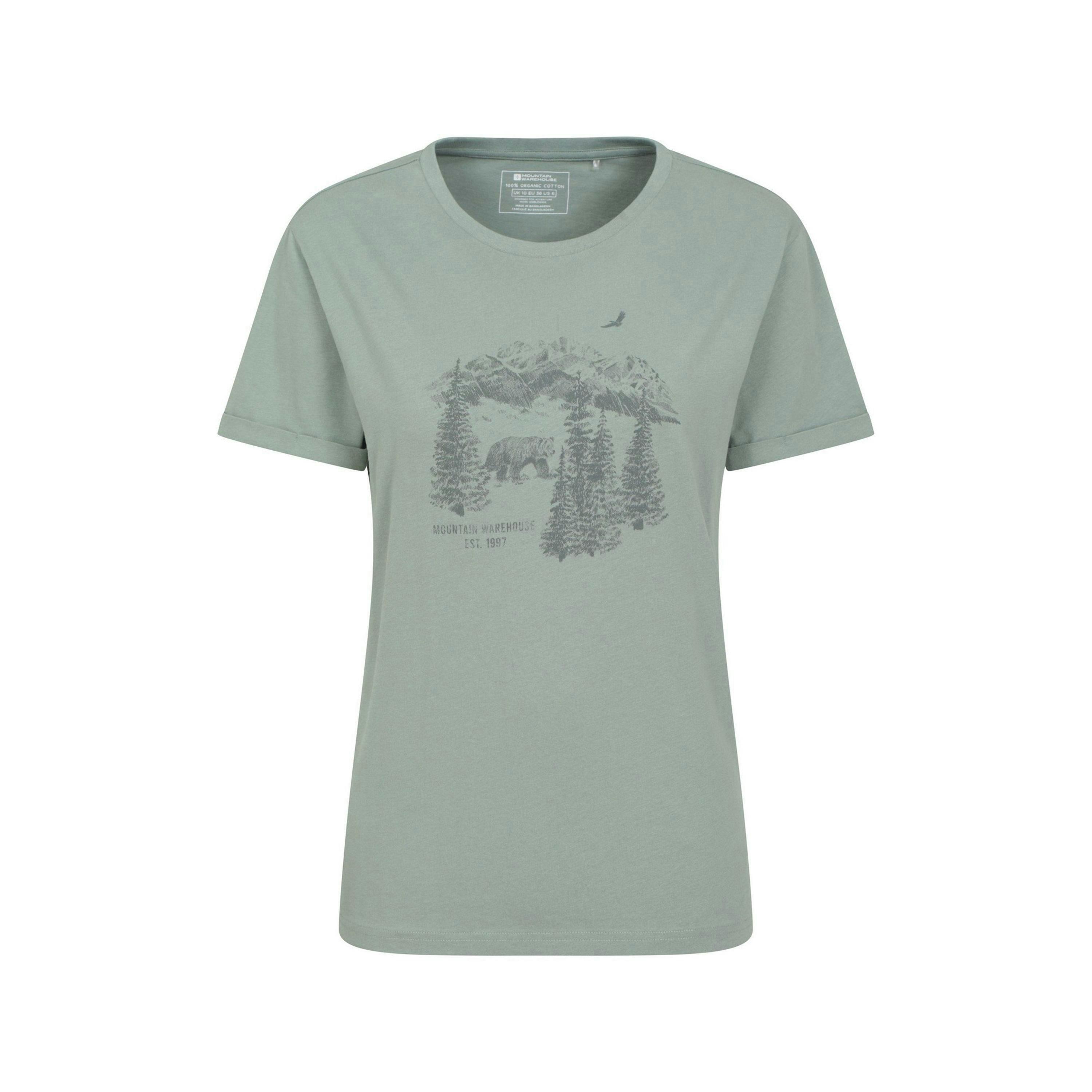 Mountain Warehouse Womens/Ladies Forest Bear Organic Loose Fit T-Shirt , view 1 of 4