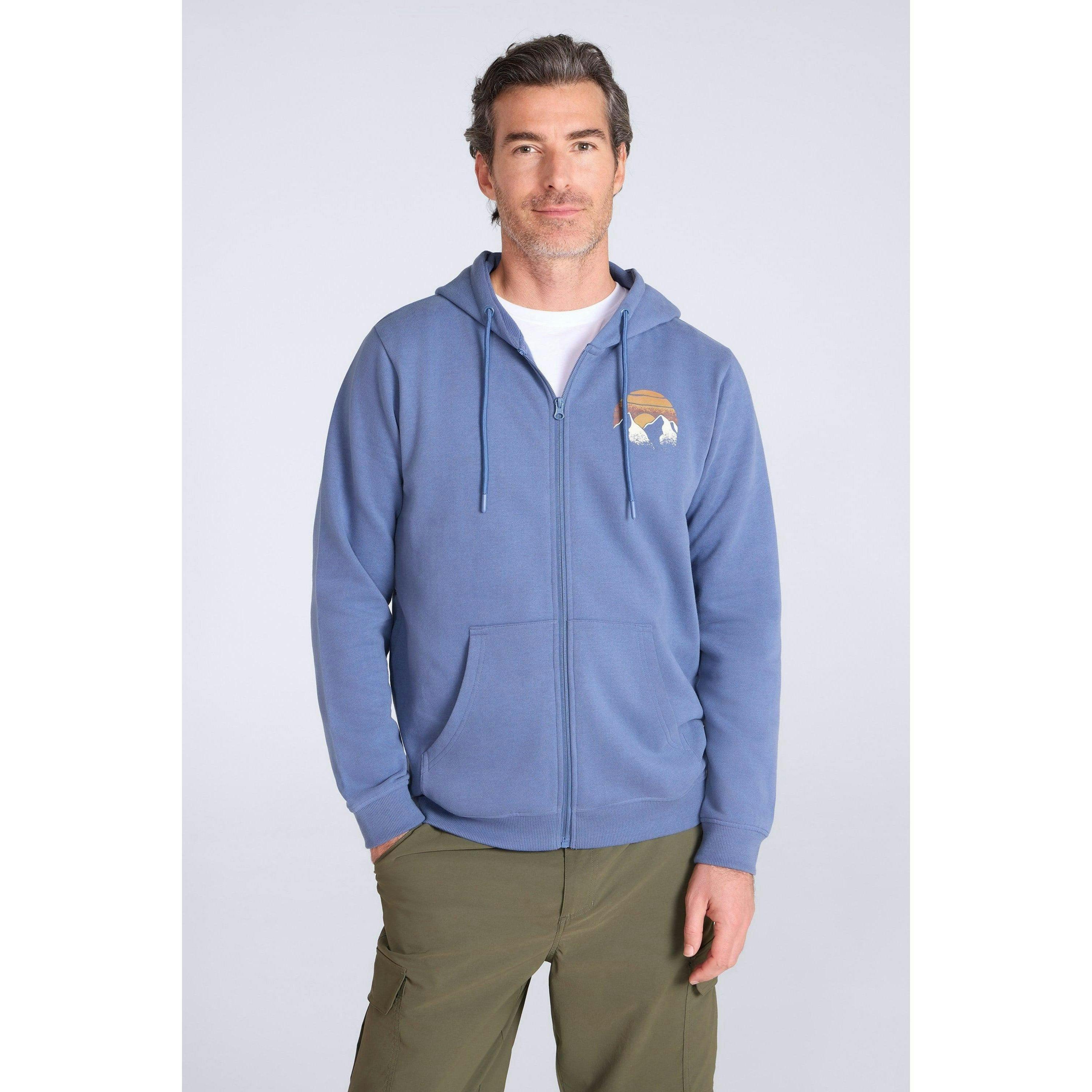 Mountain Warehouse Mens Circle Mountain Drawcord Full Zip Hoodie , view 1 of 1