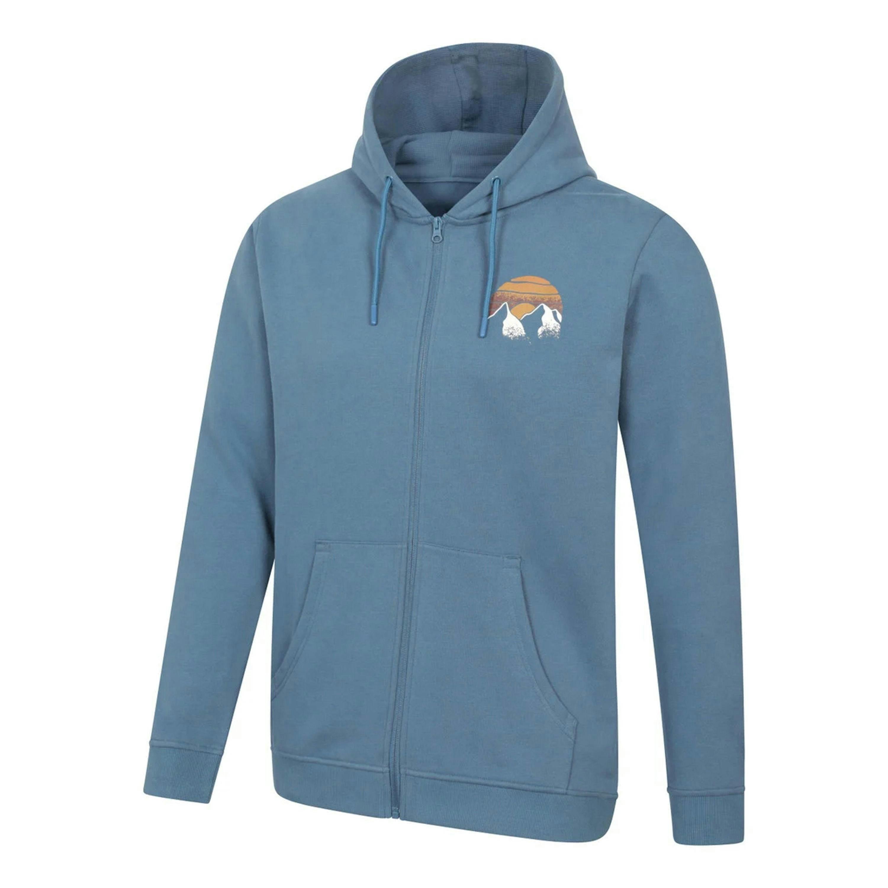 Mountain Warehouse Mens Circle Mountain Drawcord Full Zip Hoodie , view 3 of 3
