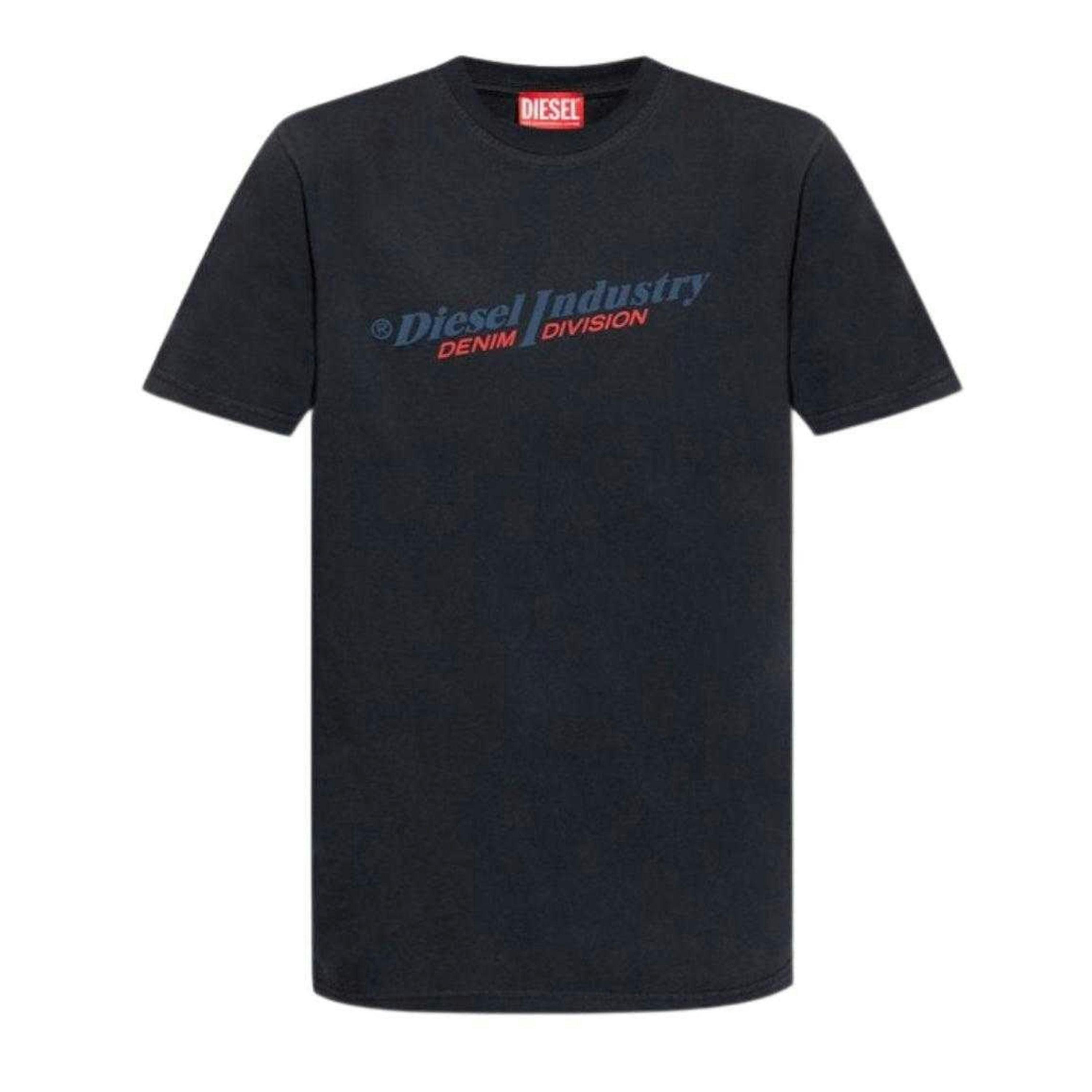 Diesel Unisex Adult Industry Denim Division Logo T-Shirt , view 1 of 2