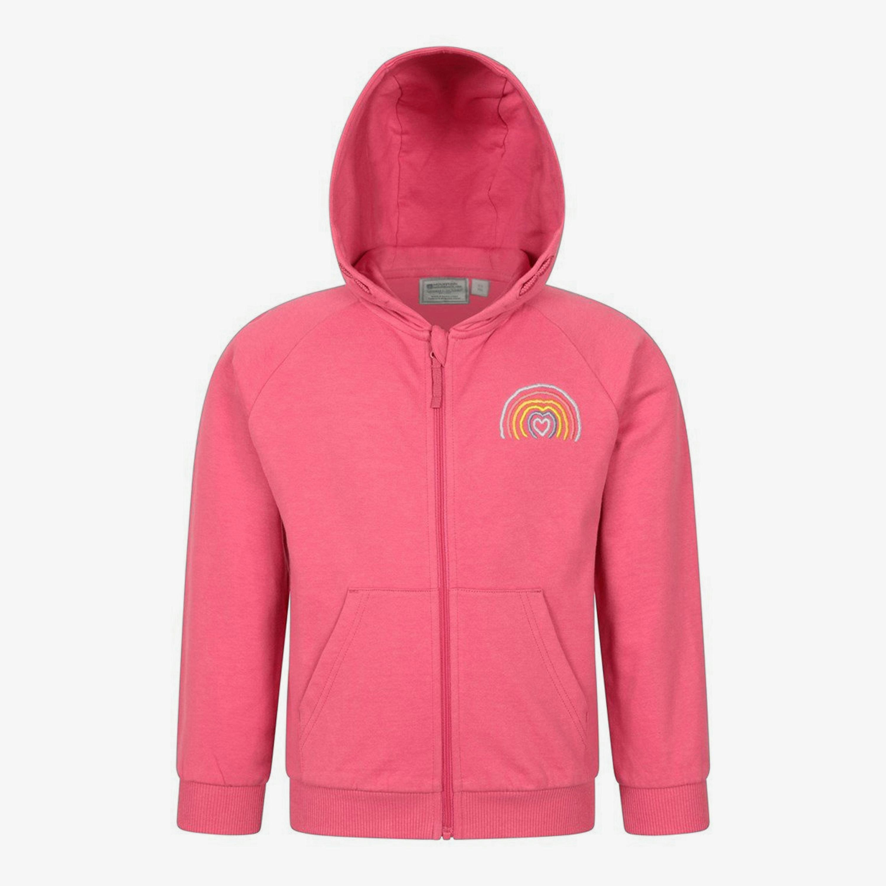 Mountain Warehouse Childrens/Kids Rainbow Heart Full Zip Hoodie , view 1 of 1