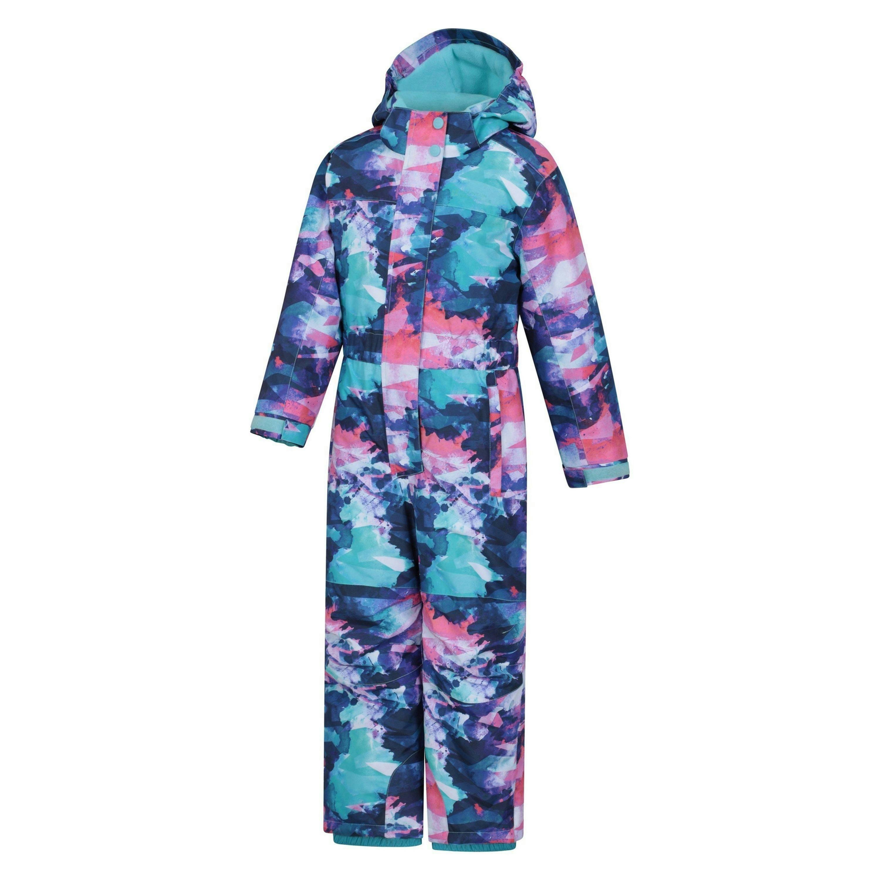 Mountain Warehouse Childrens/Kids Cloud Print Waterproof All In One Snowsuit , view 3 of 4