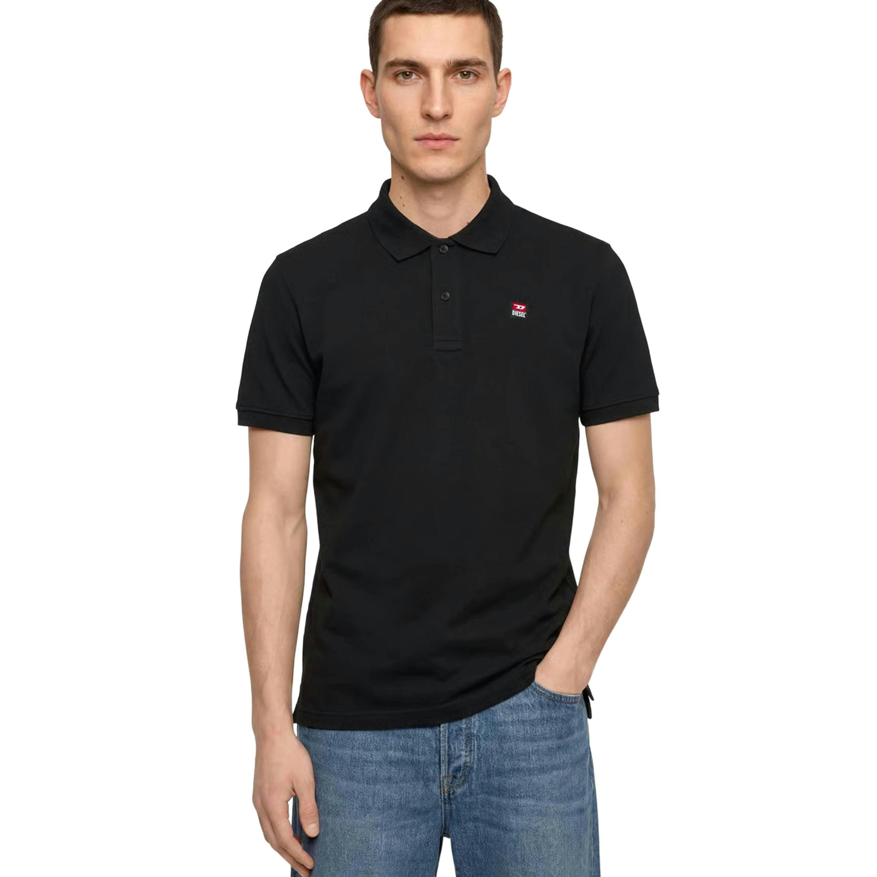 Diesel Mens Caviar Small Logo Polo Shirt , view 4 of 4